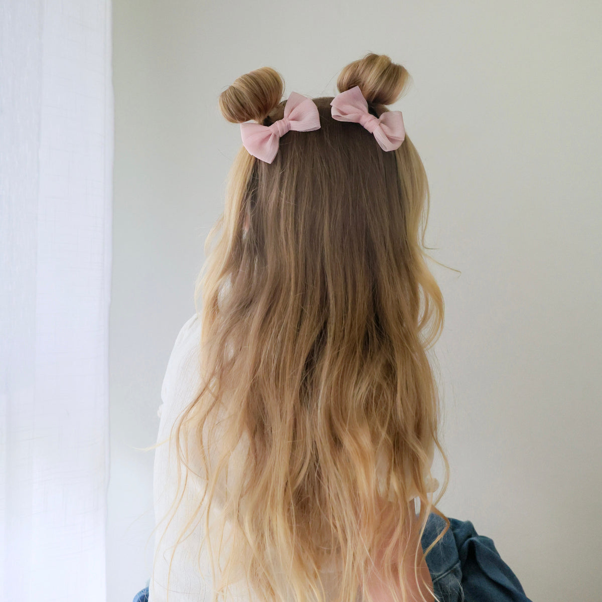 Big Pixie Pigtail Set | Powder Rose