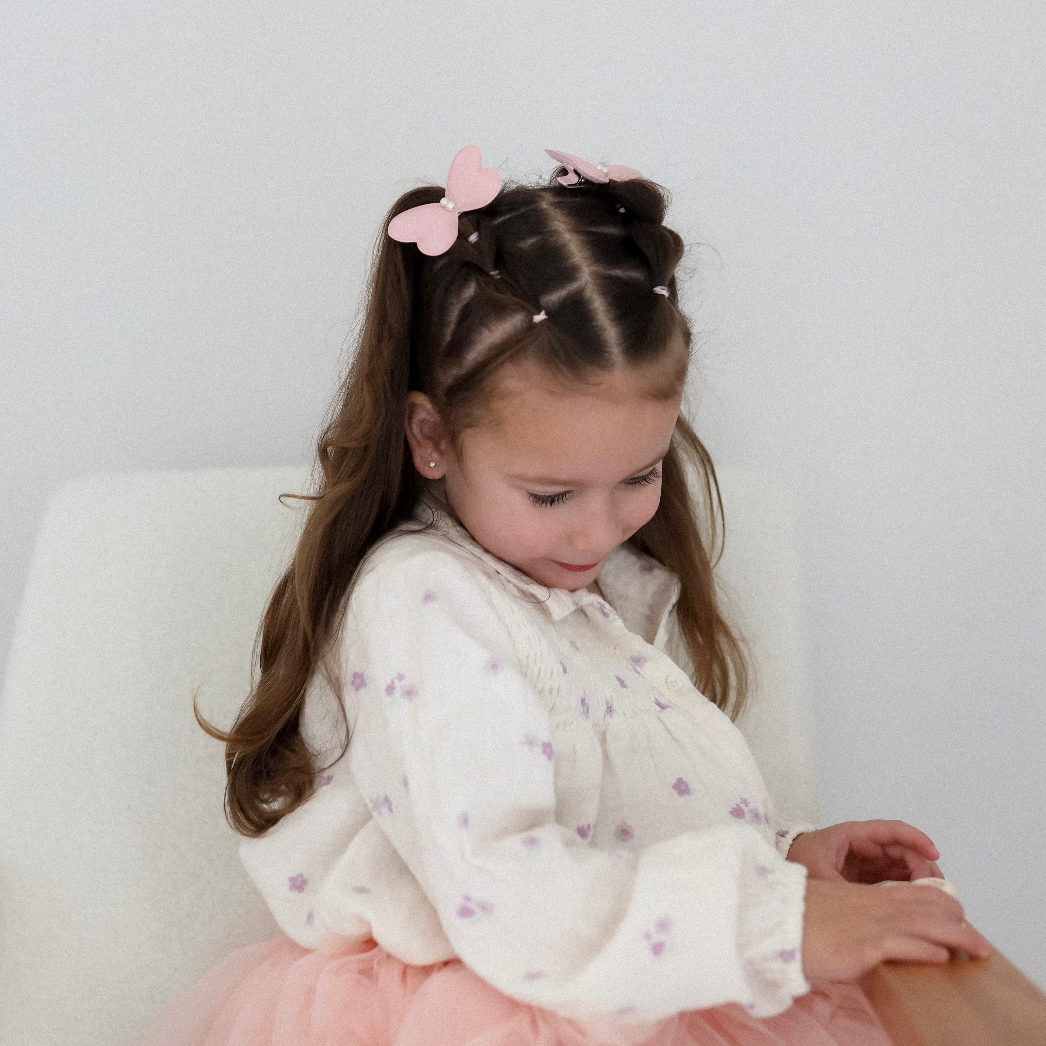 2PK Whimsy Butterfly Clip // Primrose
