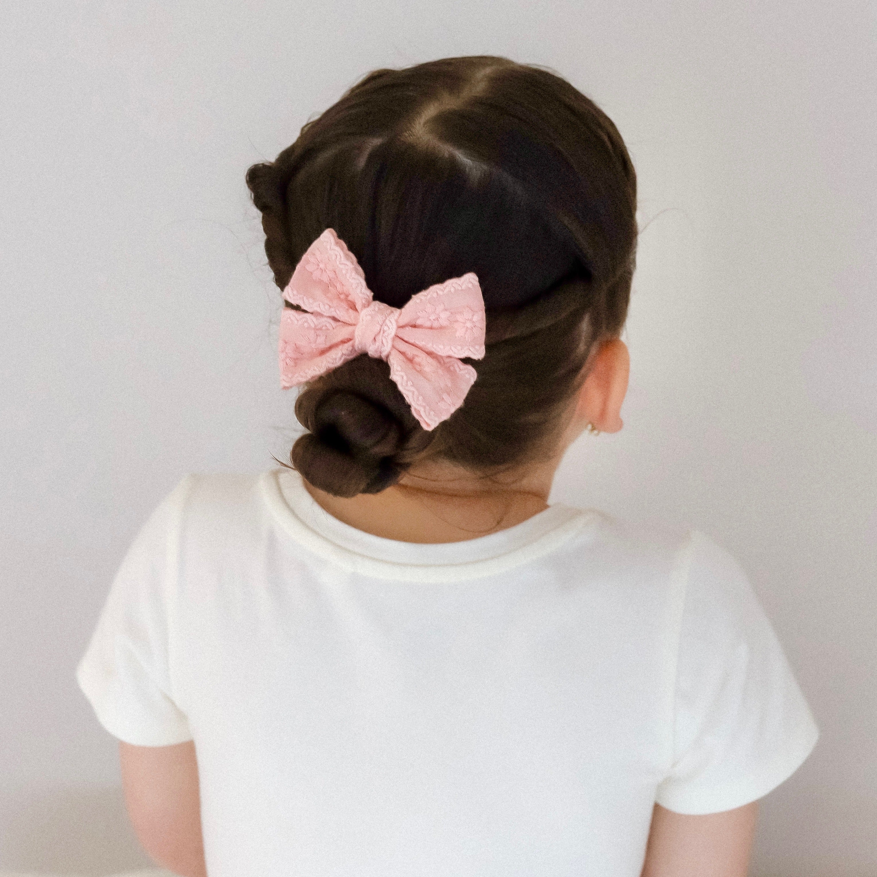 Pixie Bow | Dusty Rose Lace