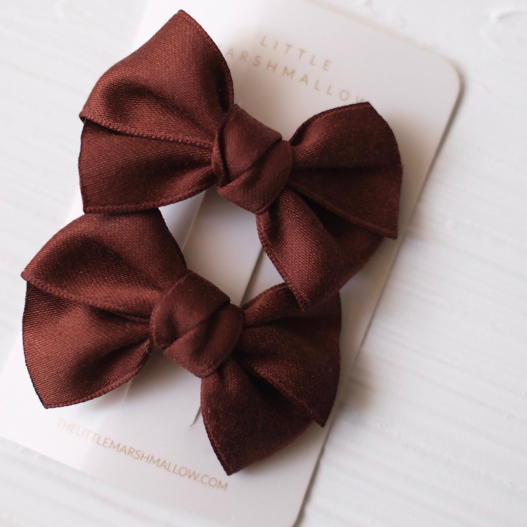 Ribbon Pigtail Set | Espresso