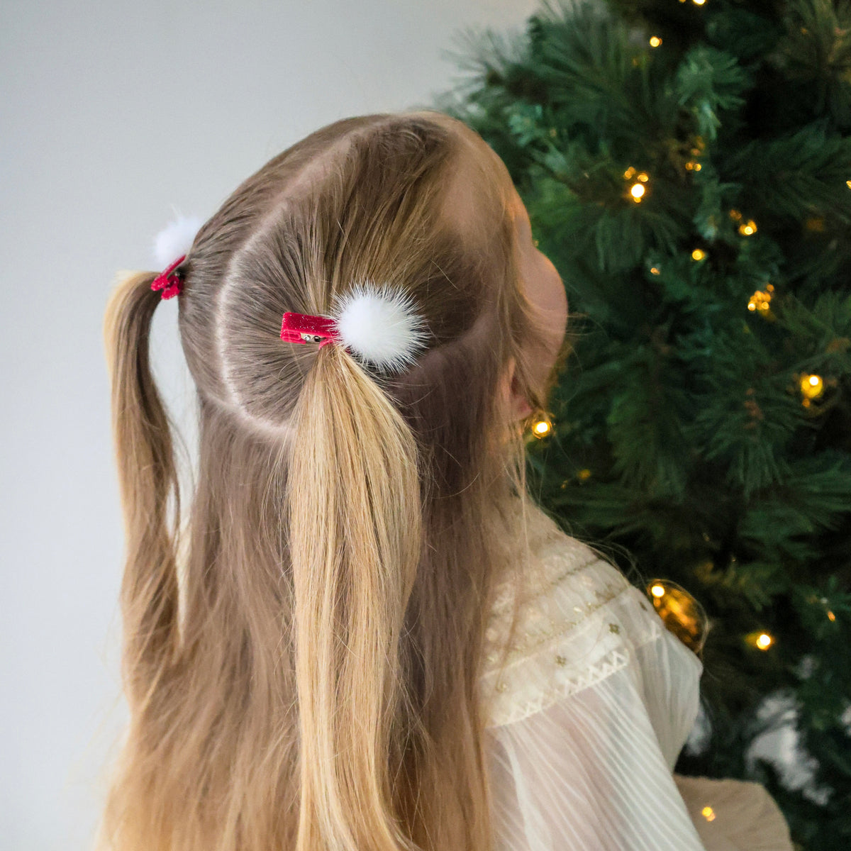 Clip Pigtail | Santa Pom