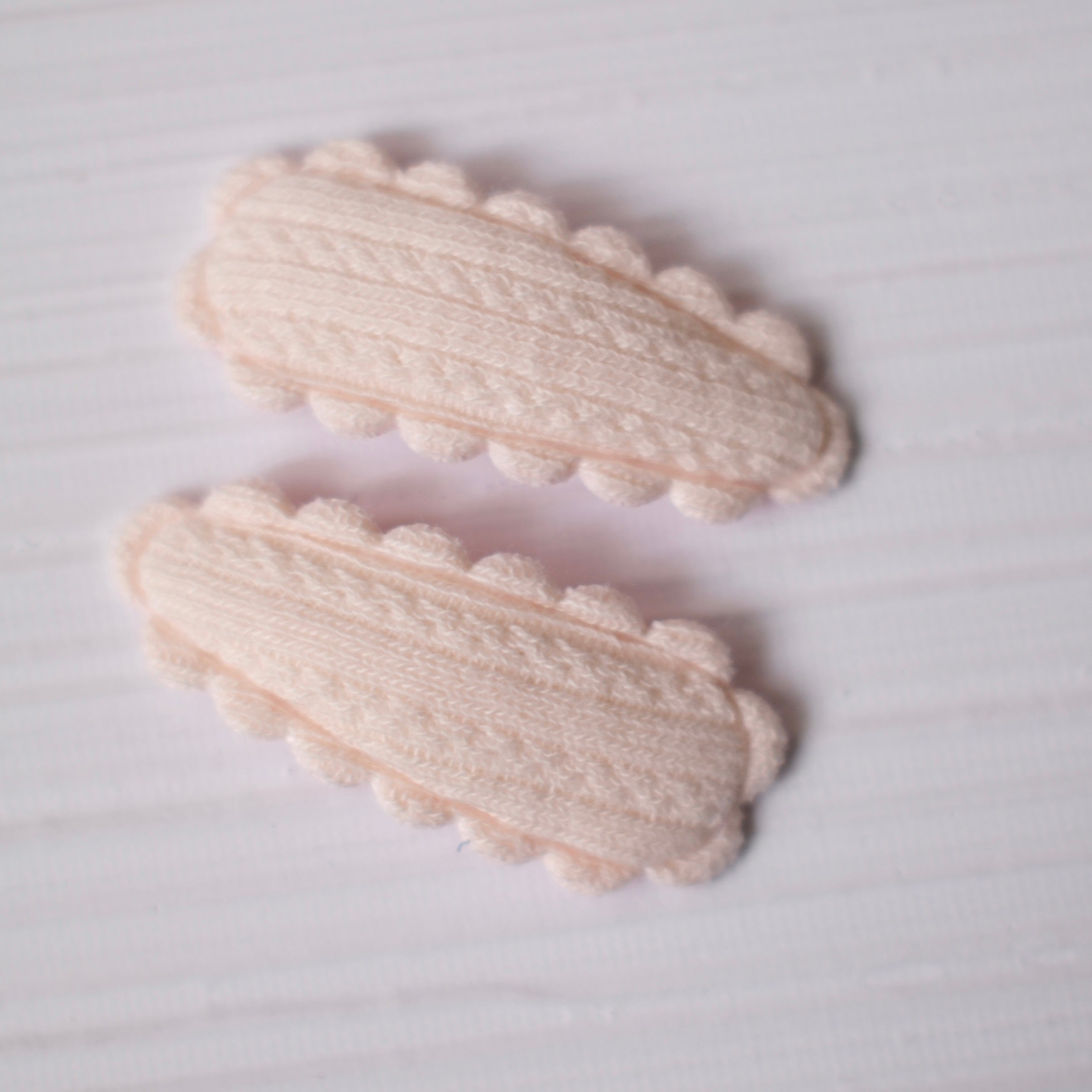 Dainty Snap Clips | Cream Knit