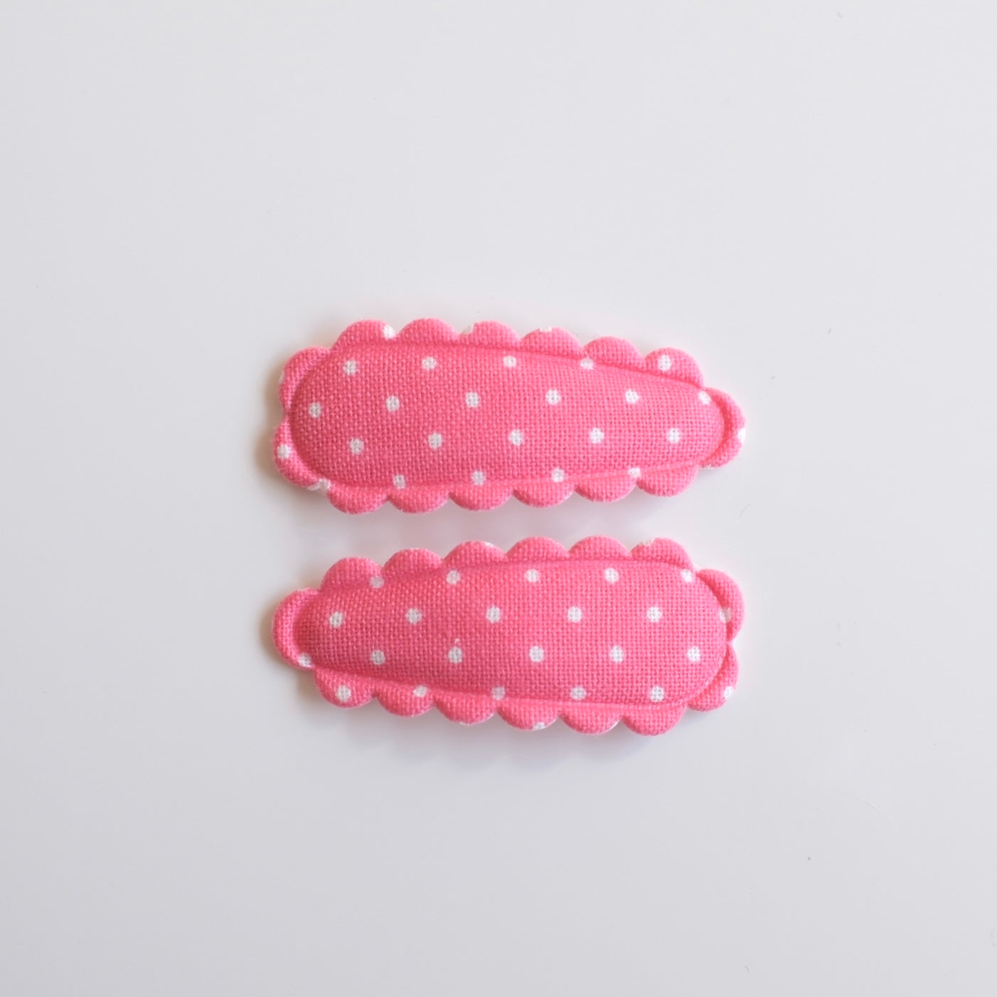 Dainty Snap Clips | Raspberry Dots