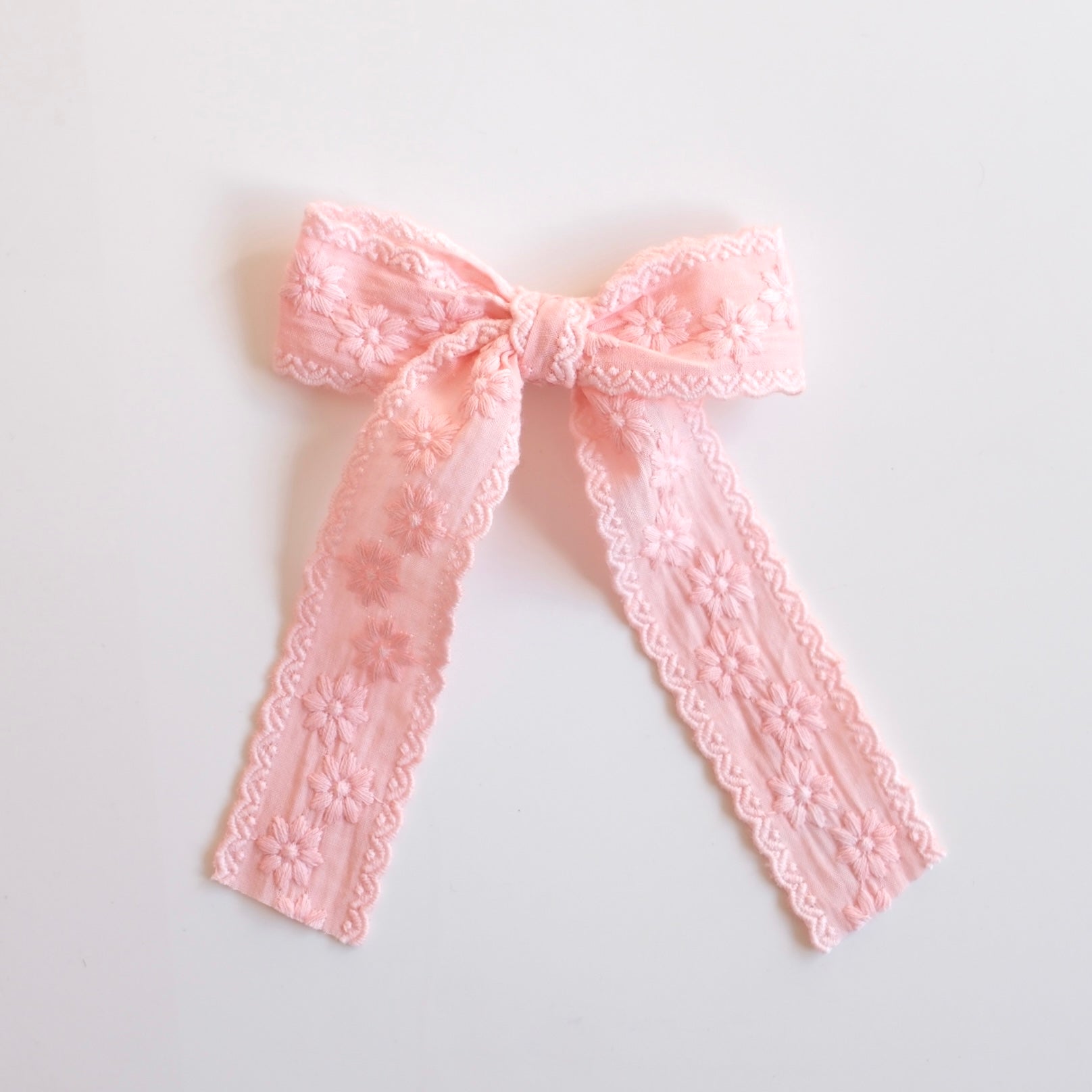 Longtail Bow | Dusty Rose Lace