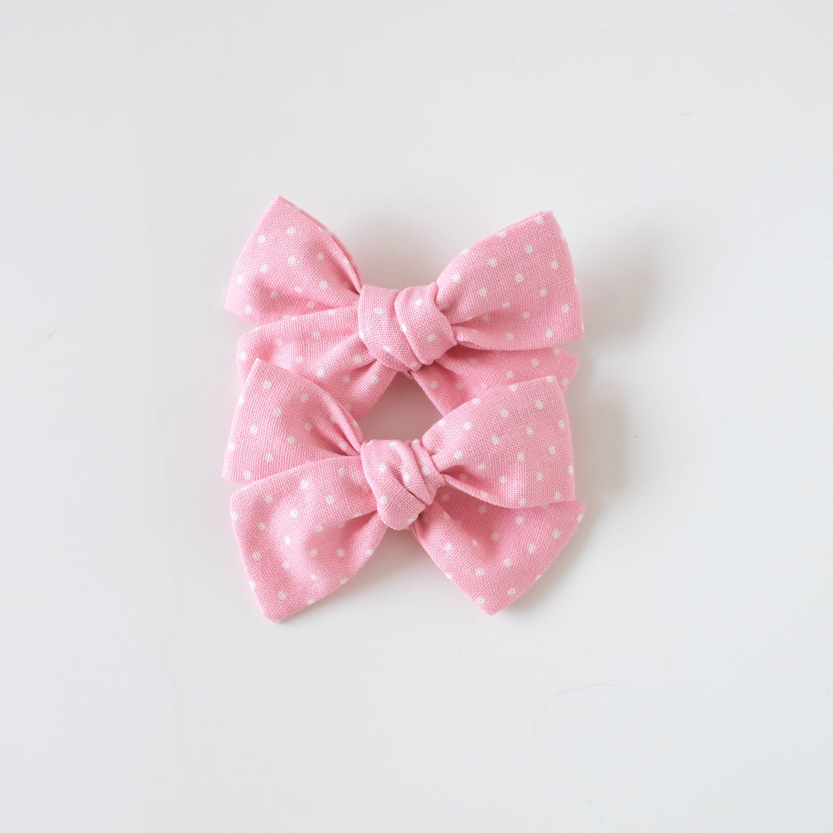 Pinwheel Pigtail Set | Pink Sugar Dots