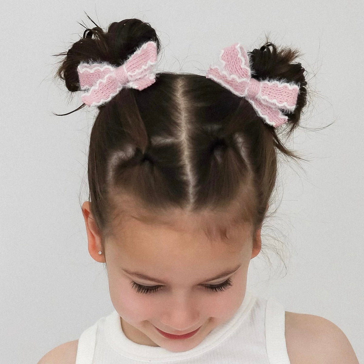 Knit Pigtail Set | Pink Gingerbread
