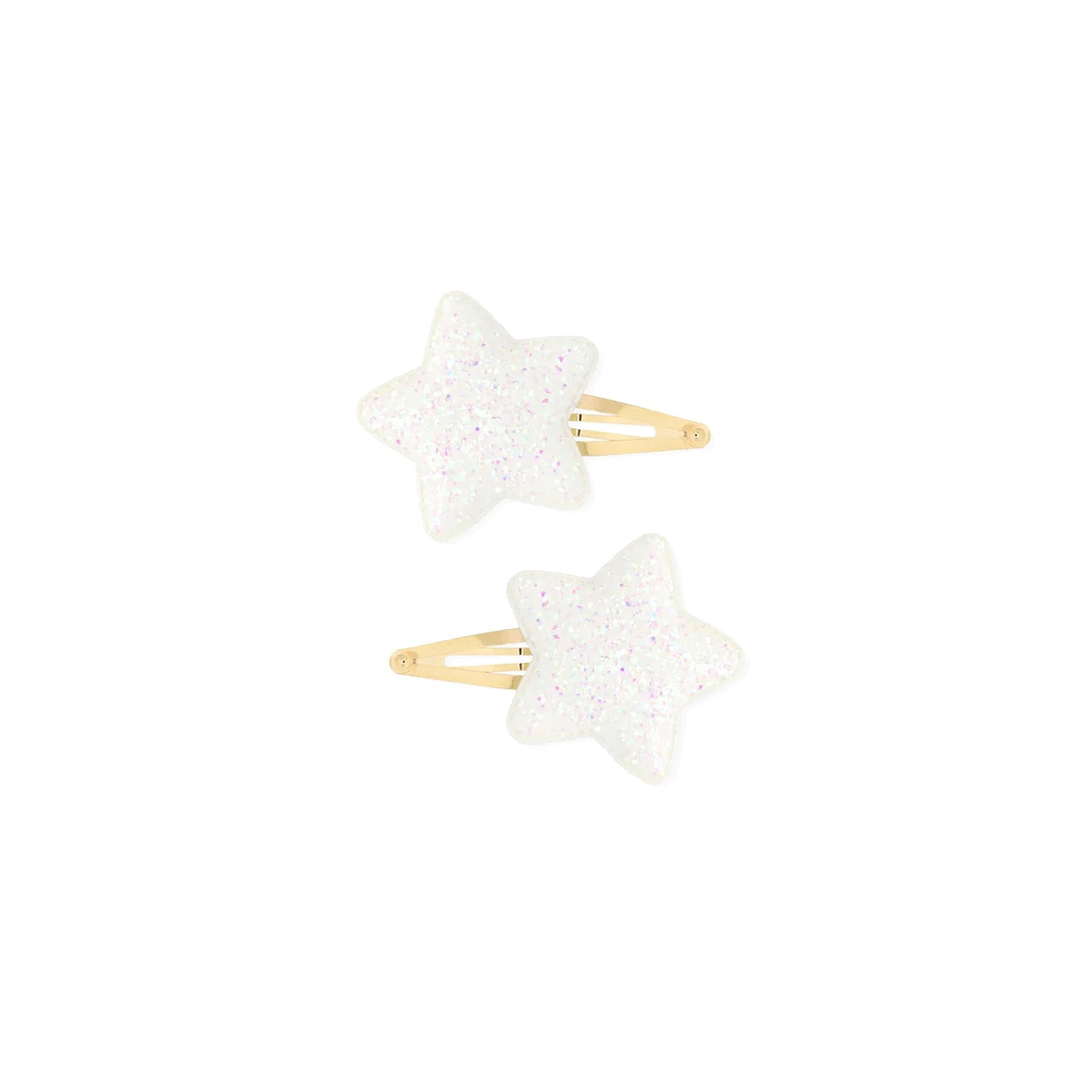 2PK Star Clip | Opal Glitter