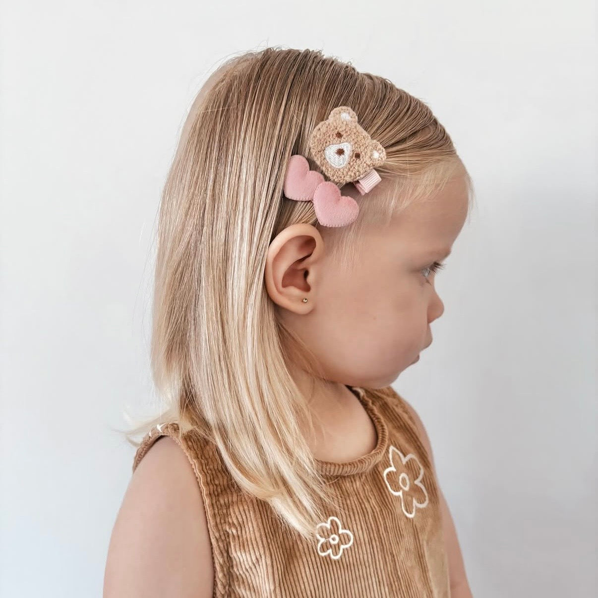 Heart Clip | Teddy Pink
