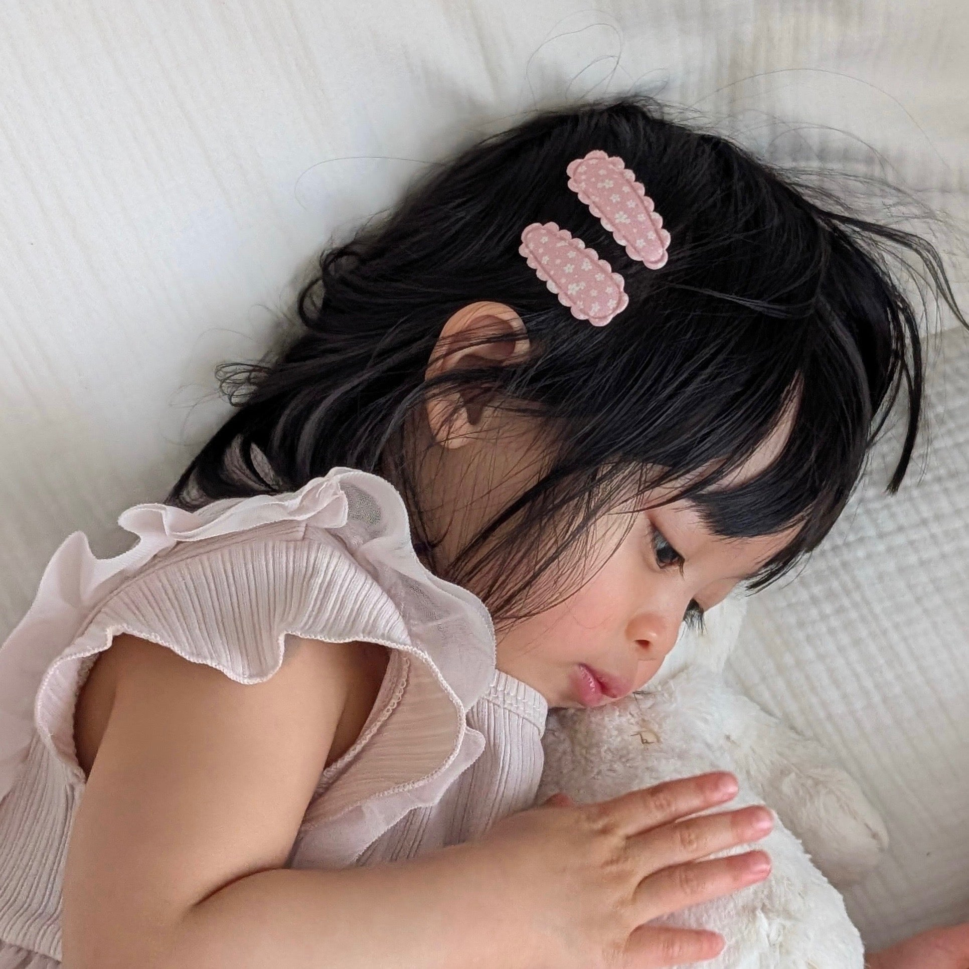 Dainty Snap Clips | Spring Pink