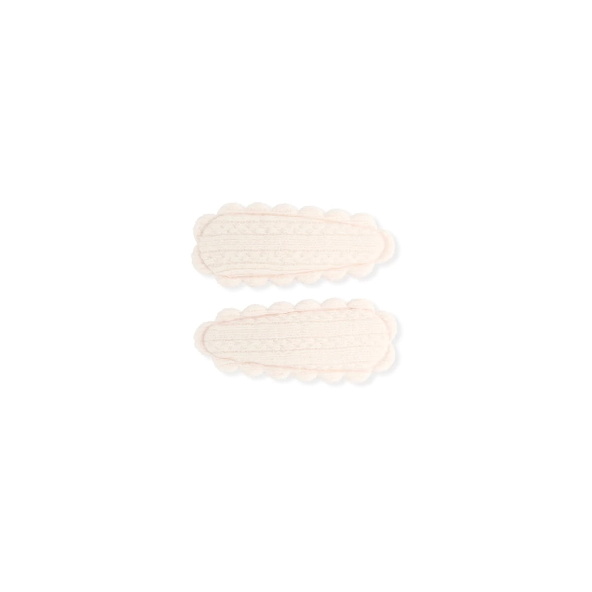 Dainty Snap Clips | Cream Knit