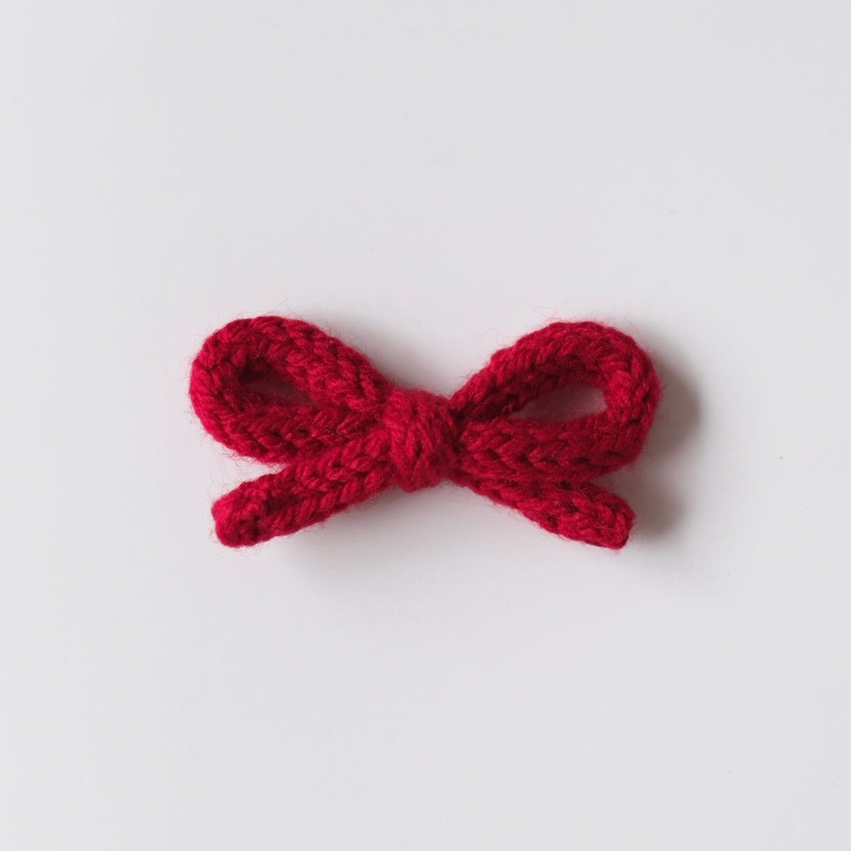 Crochet Ribbon Bow | Merry Red