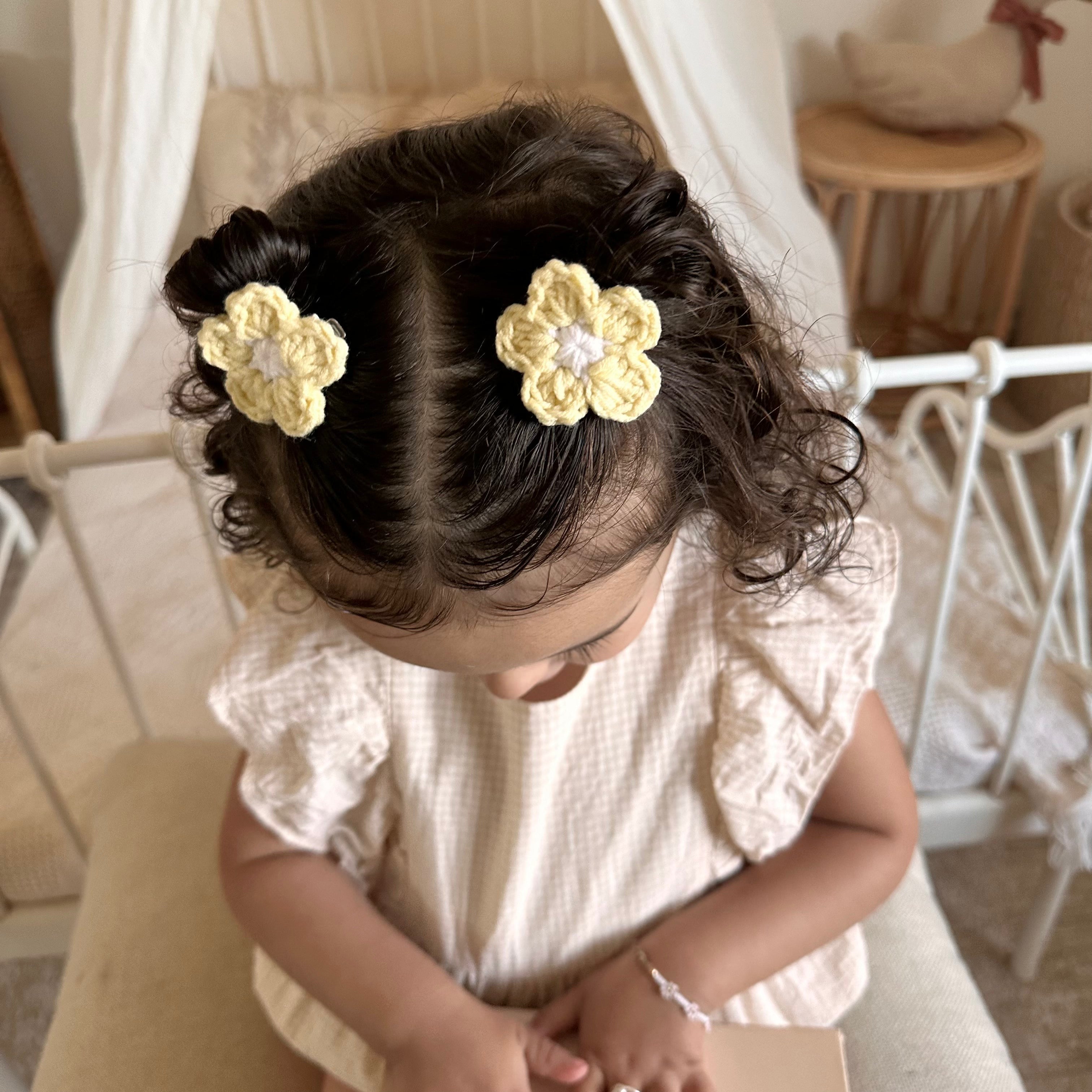 Clip Pigtail // Lemon Bloom