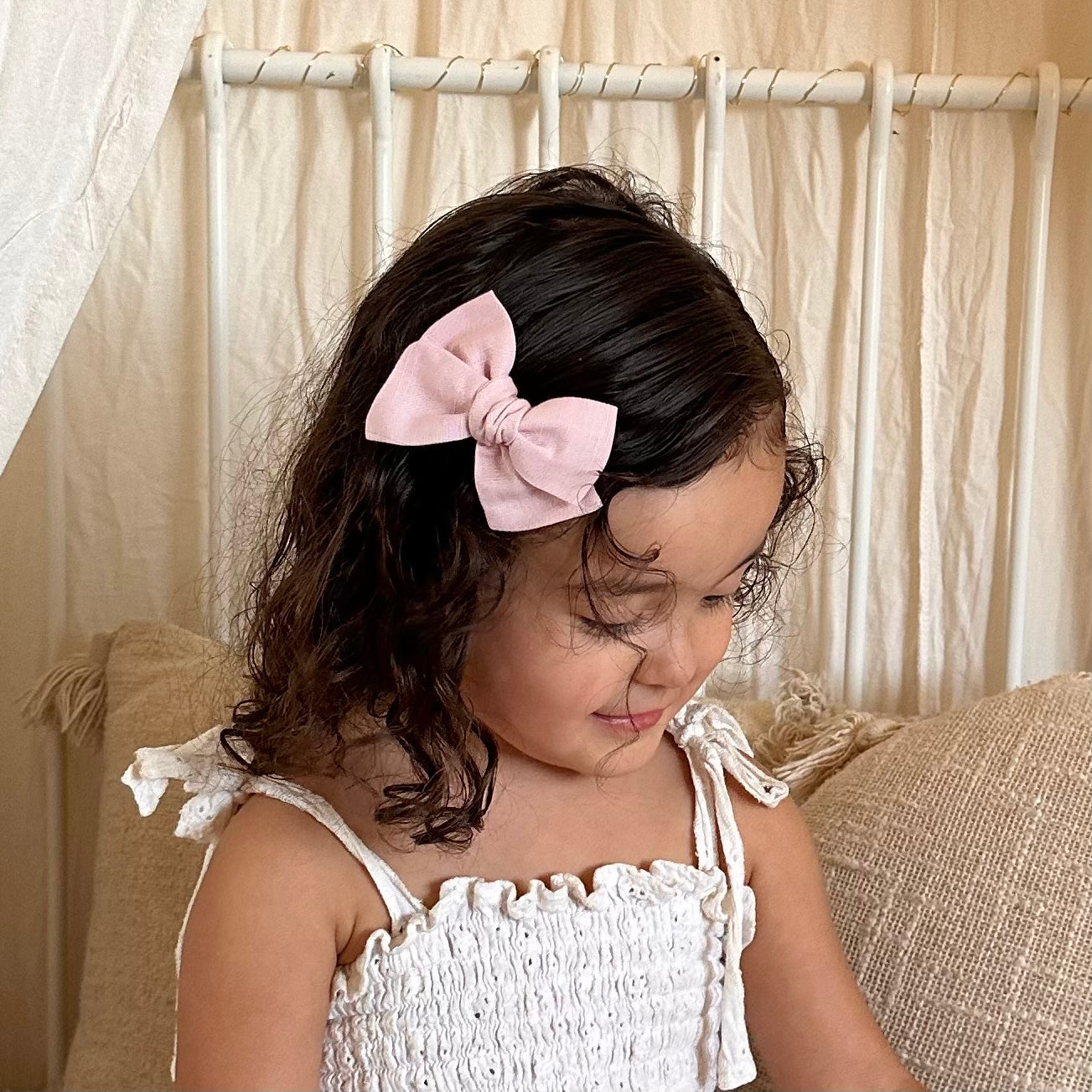 Pinwheel Bow // Ballet Blush