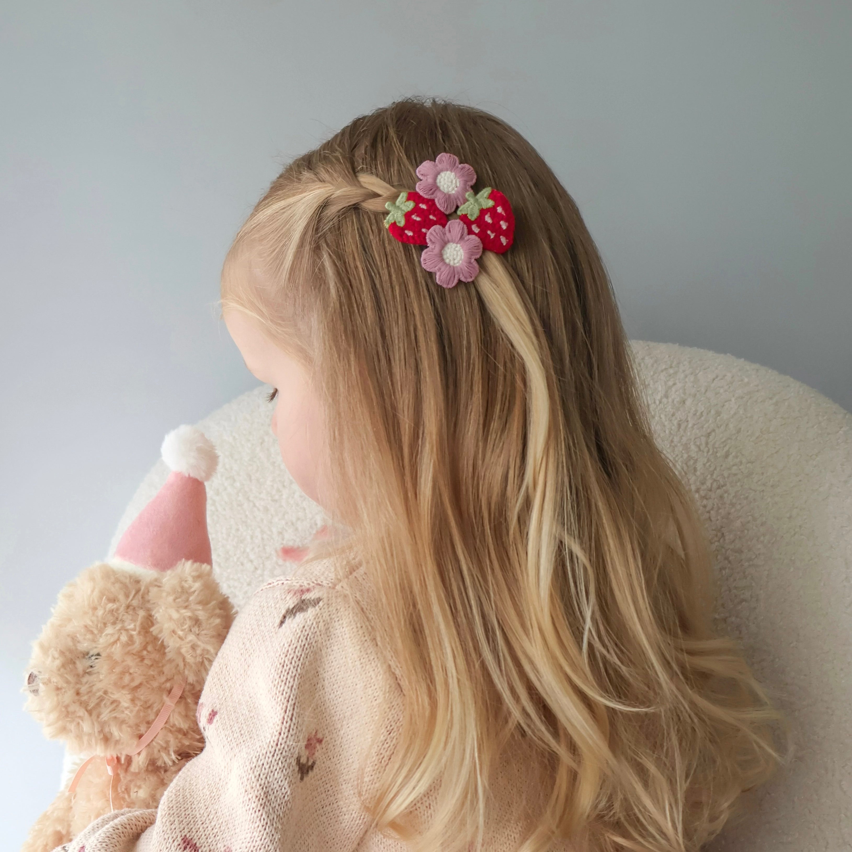 Clip Pigtail // Berry Bloom - Plum