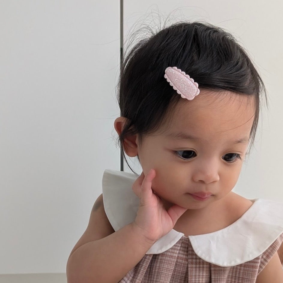 Dainty Snap Clips | Pink Sparkle