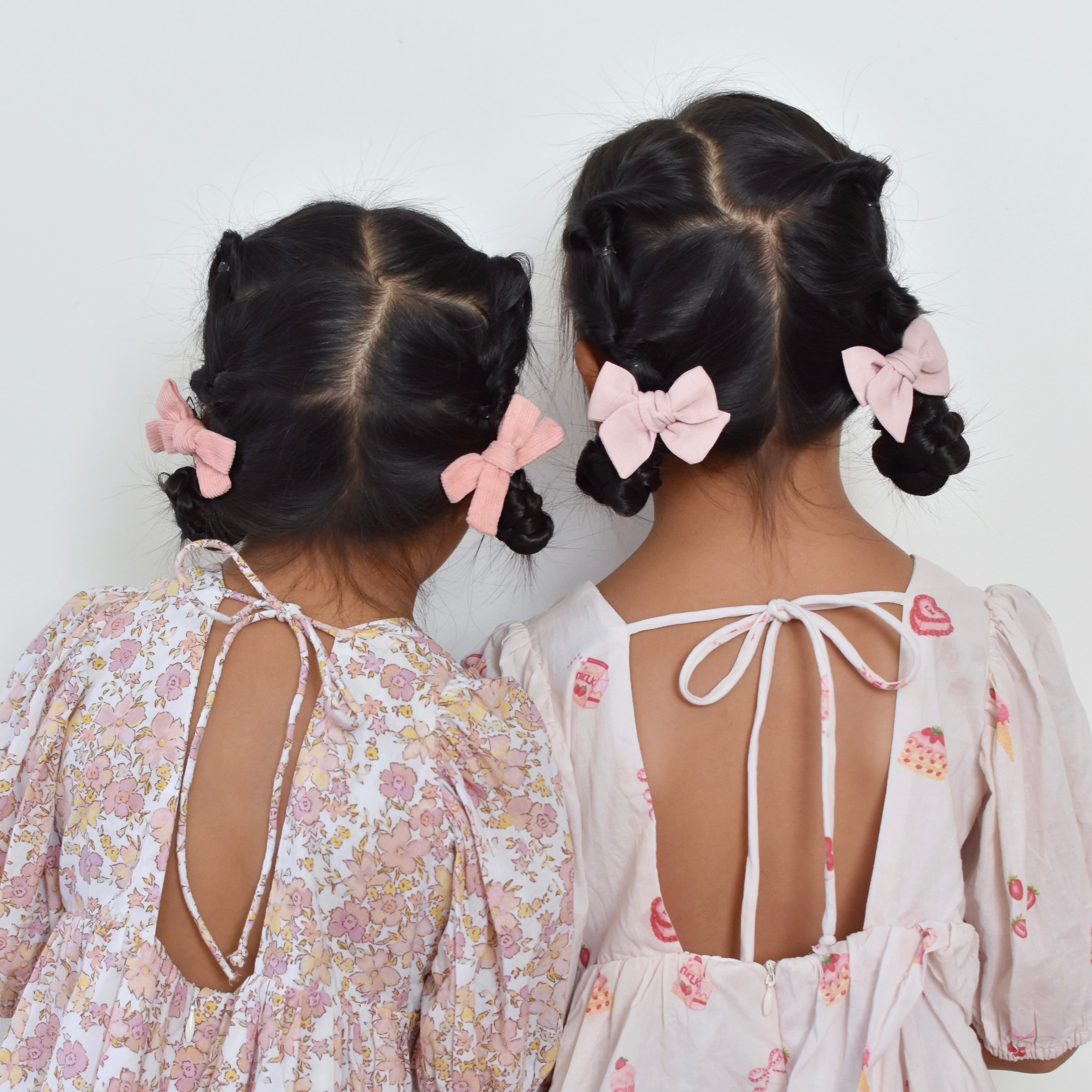 Pinwheel Pigtail Set // Ballet Blush