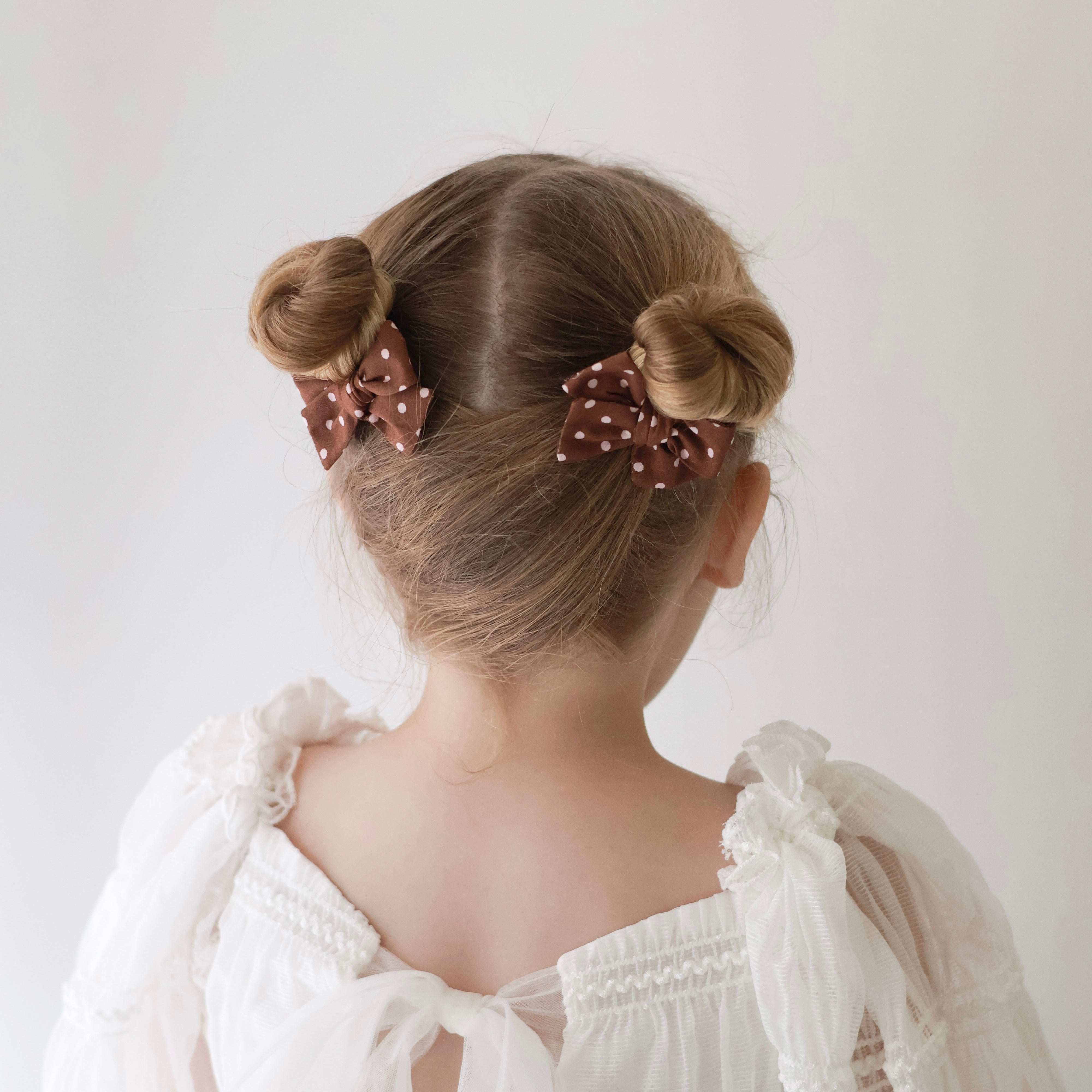 Pinwheel Pigtail Set | Chocolate Strawberry