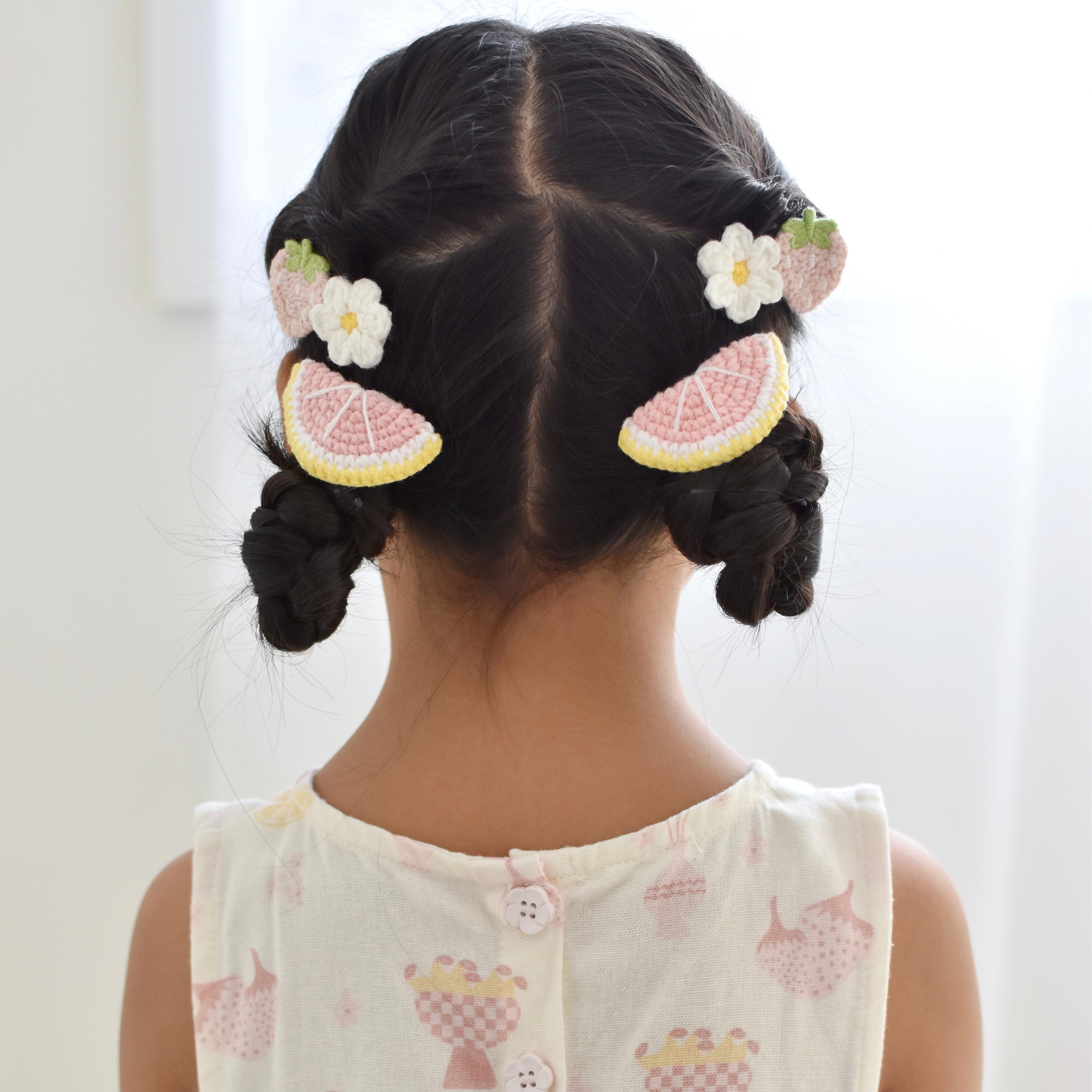 Clip Pigtail // Grapefruit
