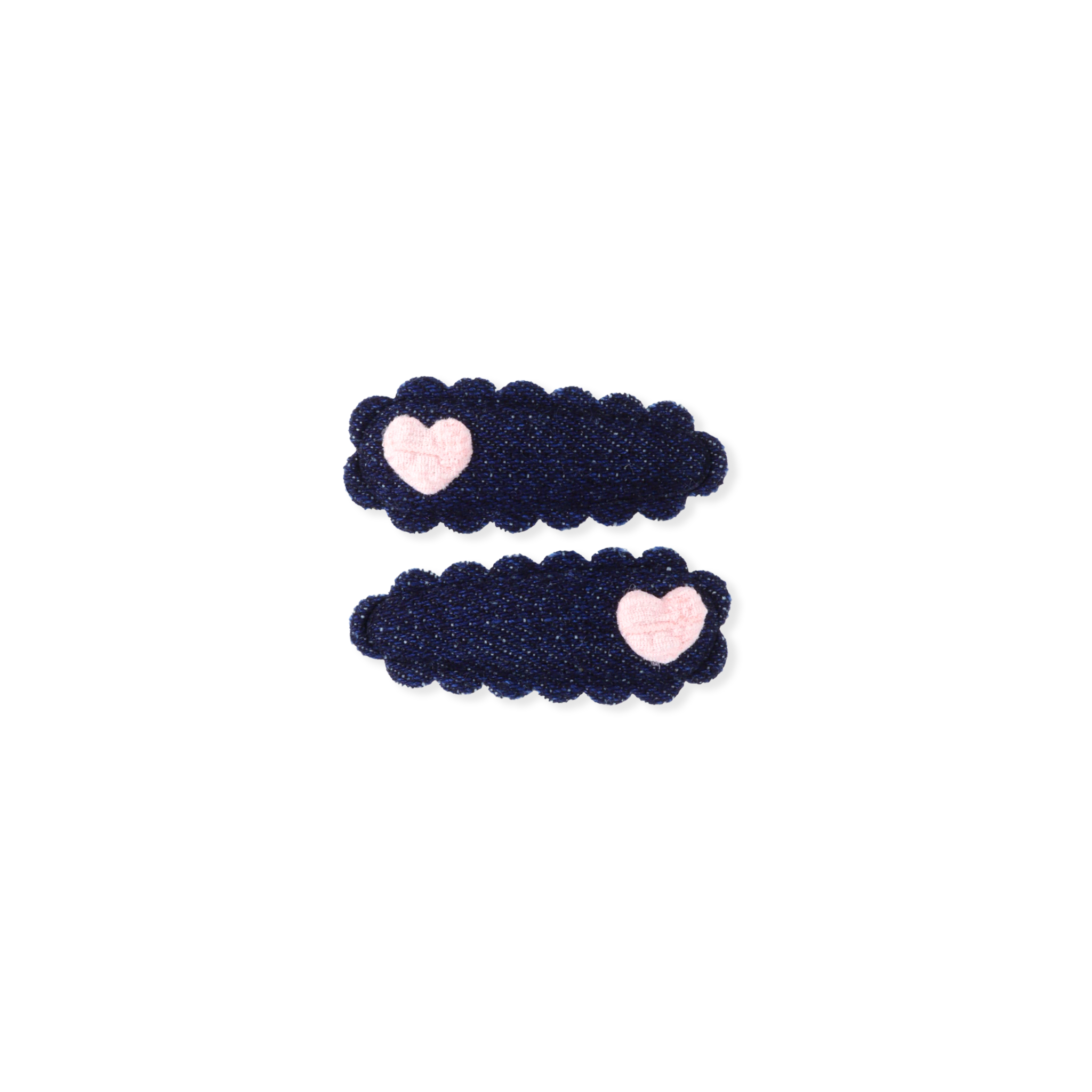 Dainty Snap Clips | Denim Lovebug