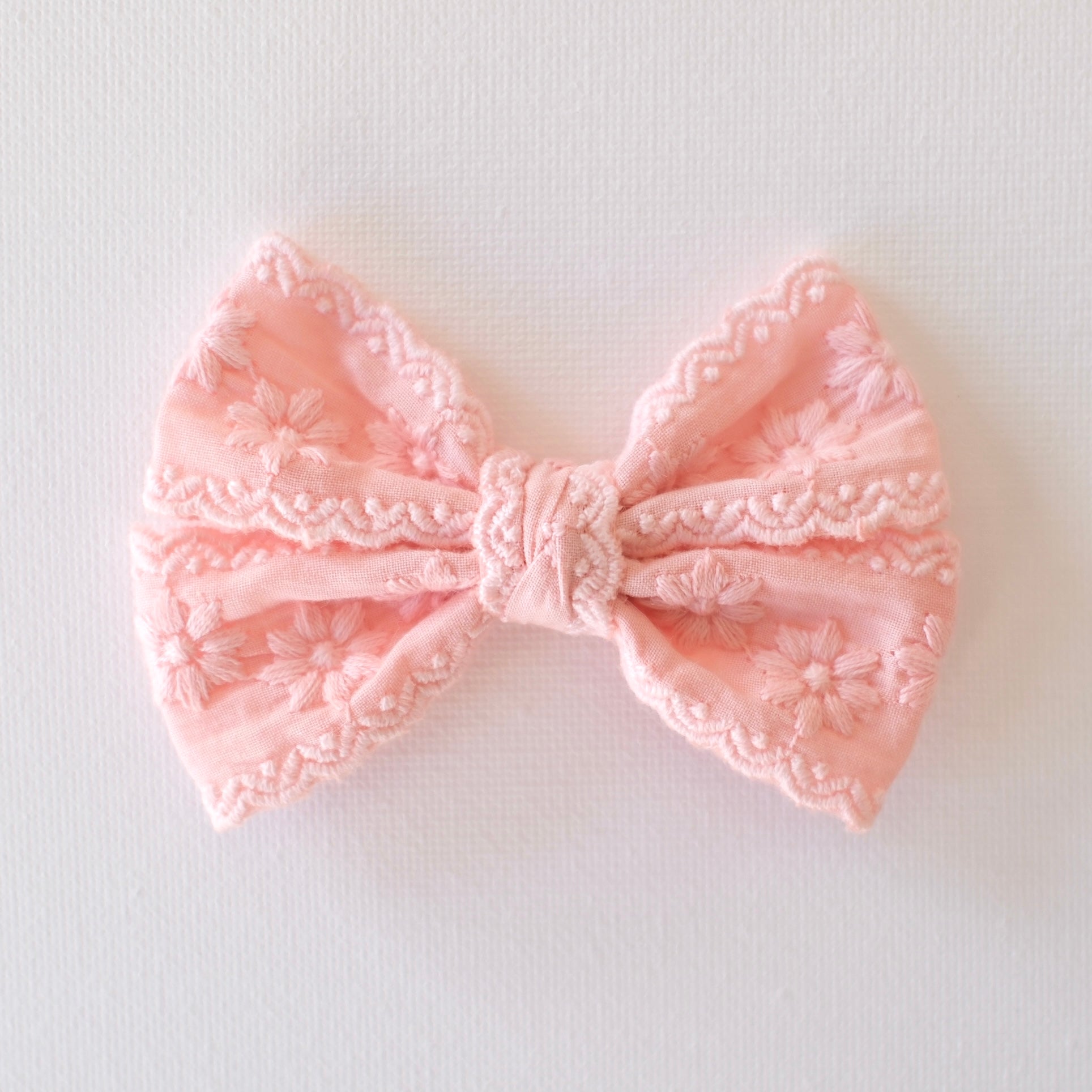 Pixie Bow | Dusty Rose Lace