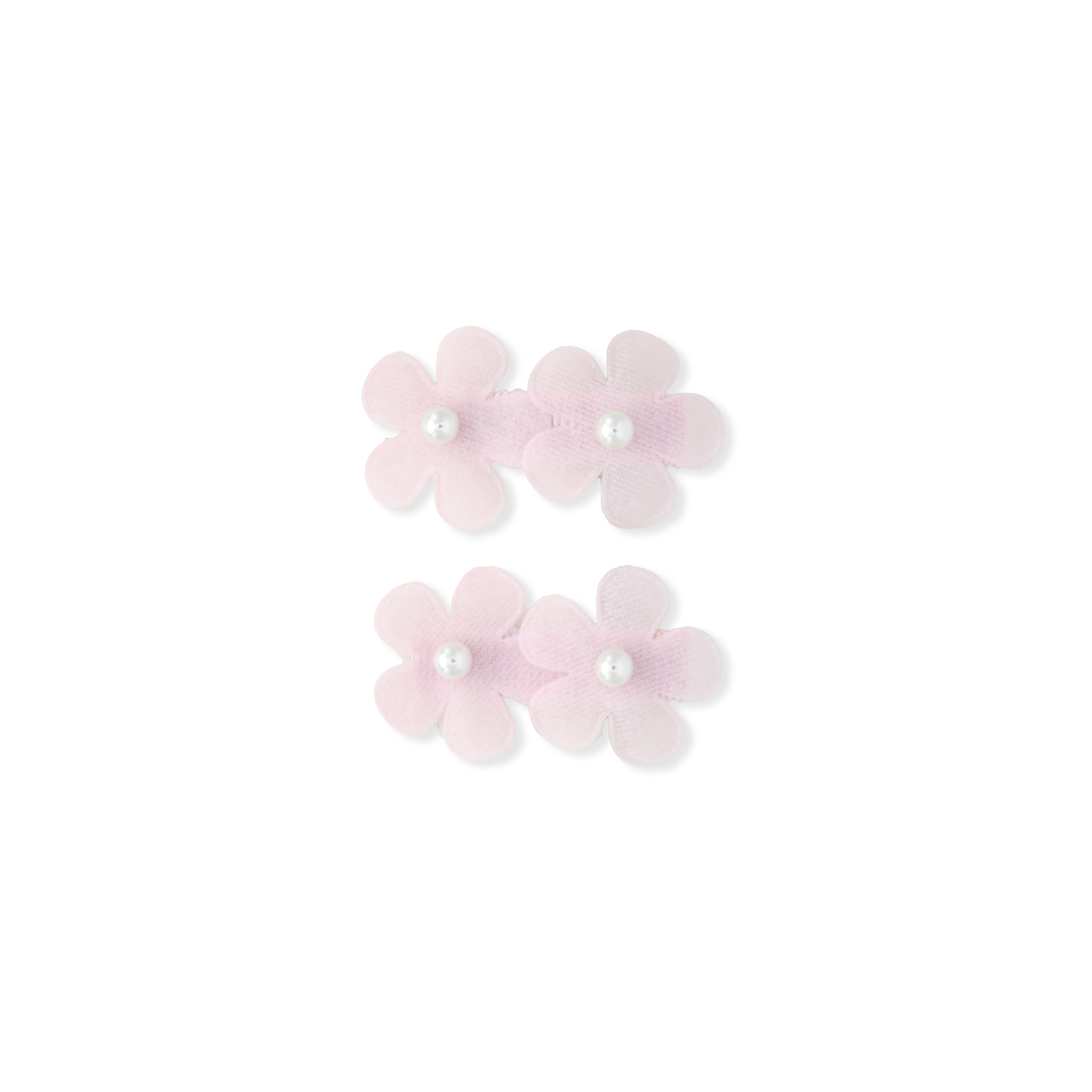 Sheer Floral Clips | Fairy Pink