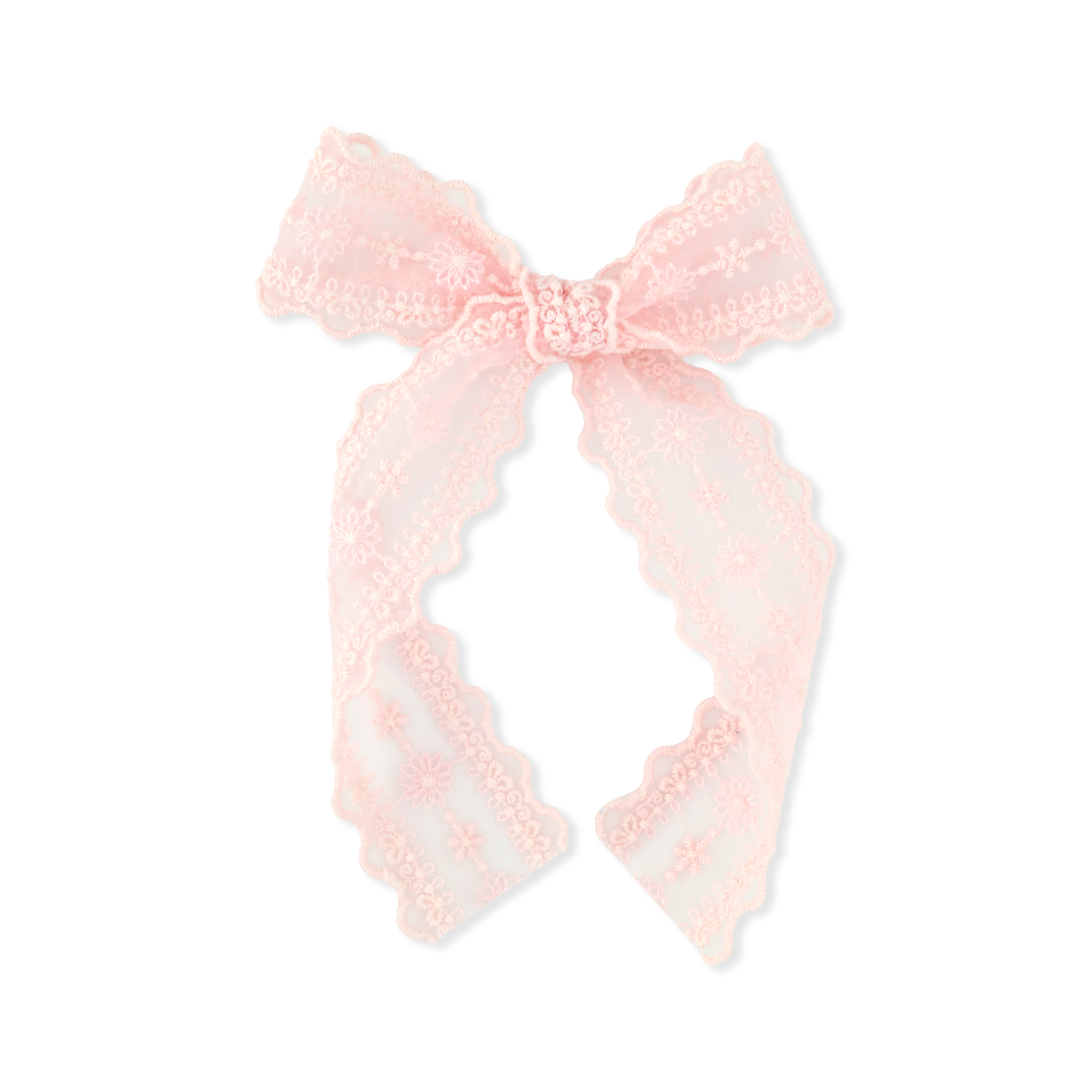 Longtail Bow | Paisley Lace - Pink