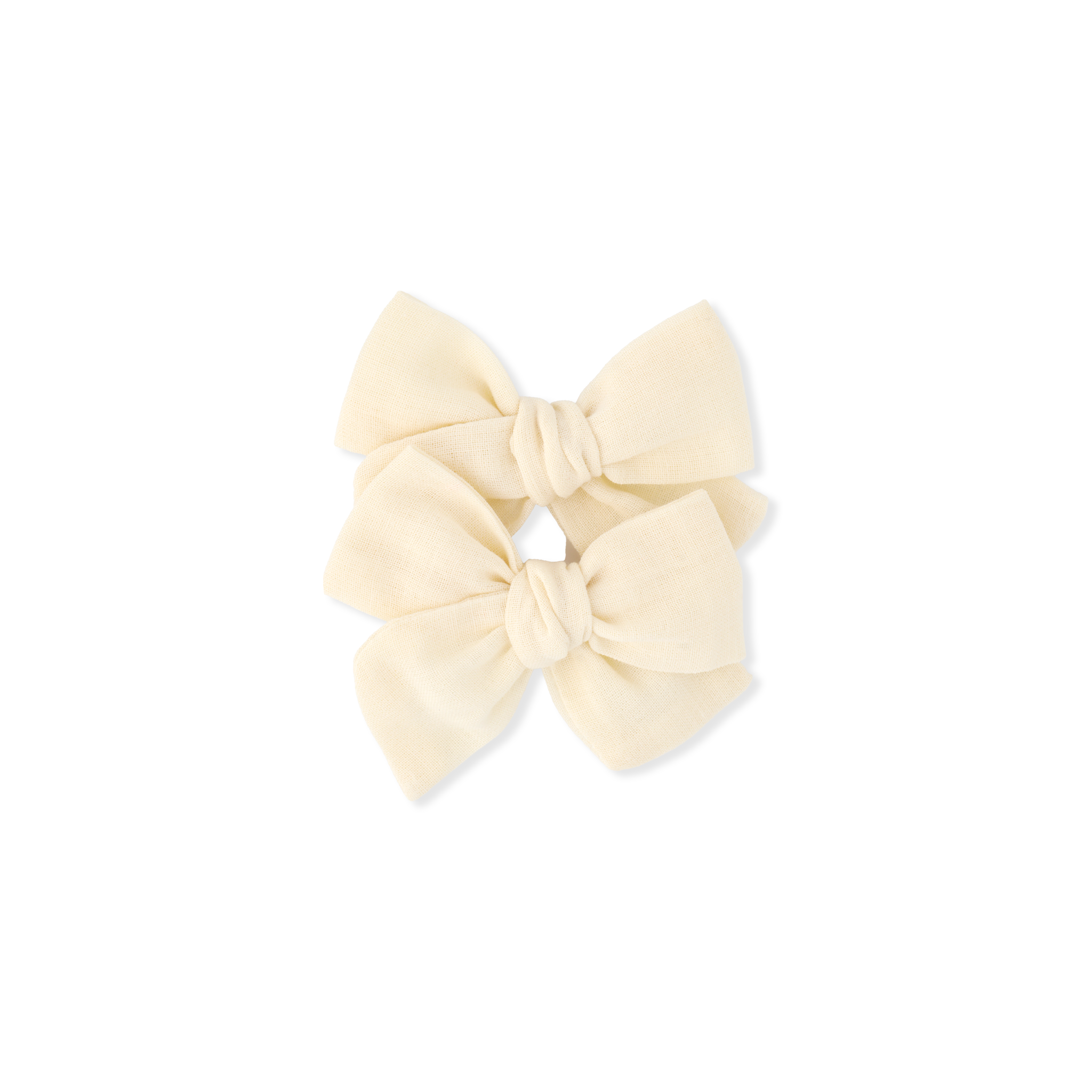 Pinwheel Pigtail Set // Soft Yellow