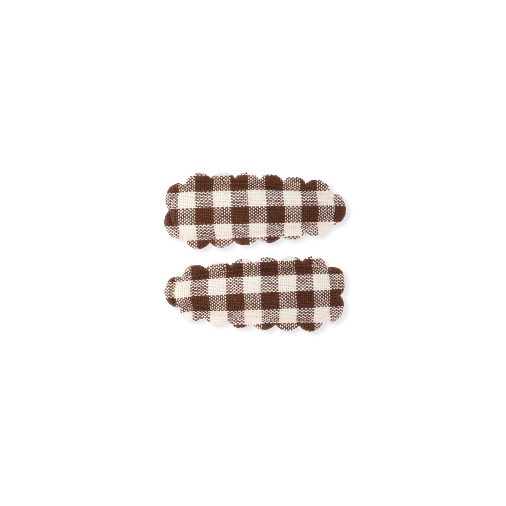 Dainty Snap Clips | Teddy Gingham
