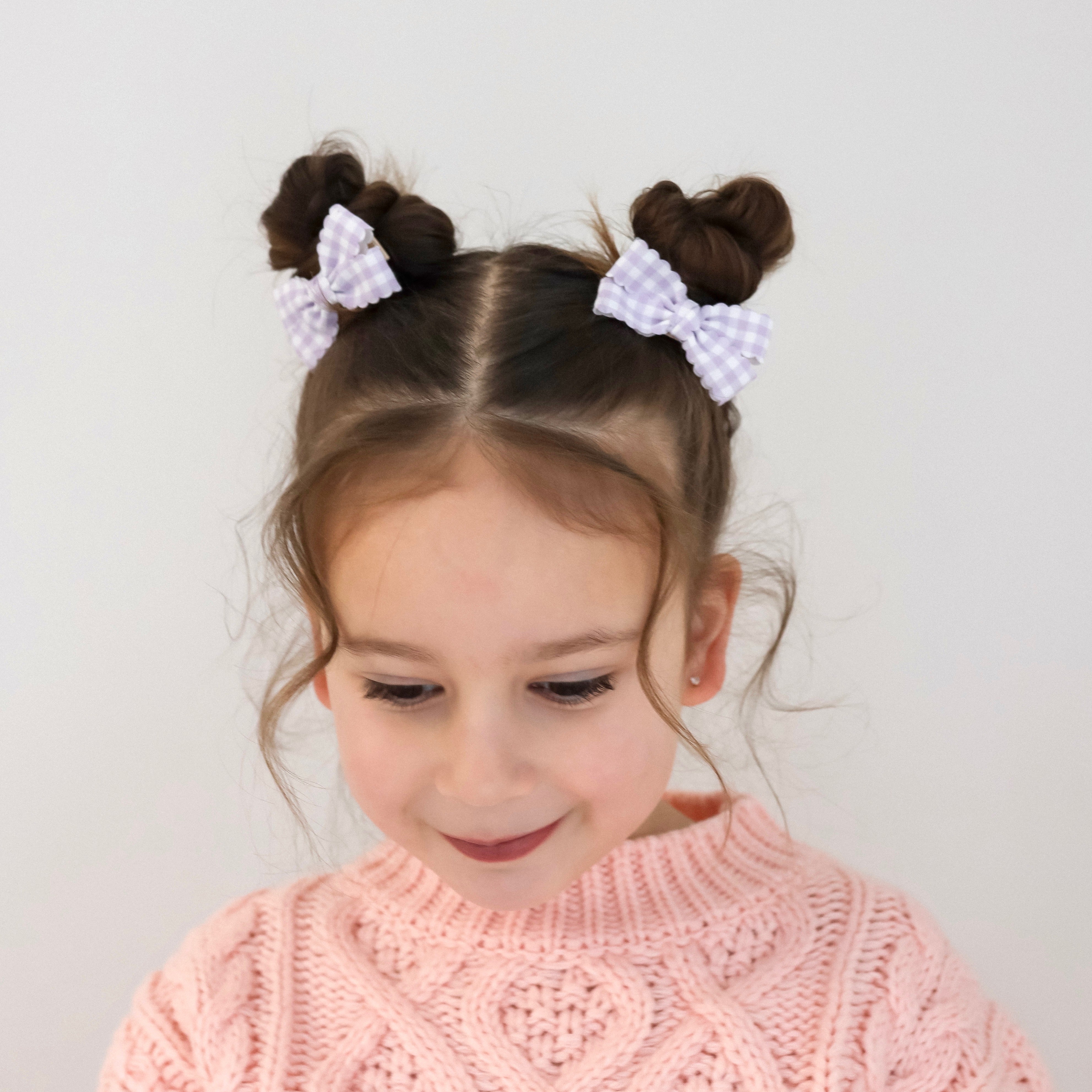 Pixie Pigtail Set | Periwinkle Gingham