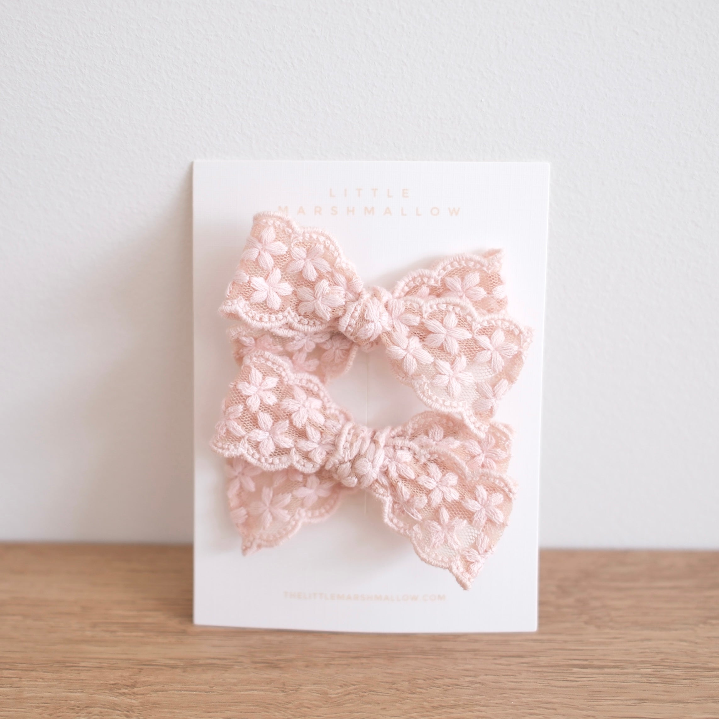 Lace Pigtail Set // Cinder Rose