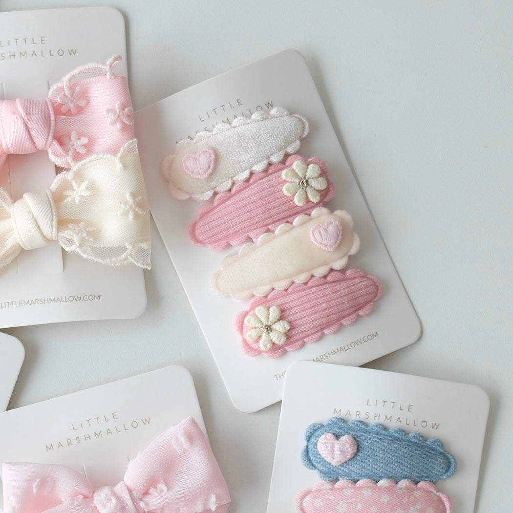 Clip Set | Hearts & Blossoms