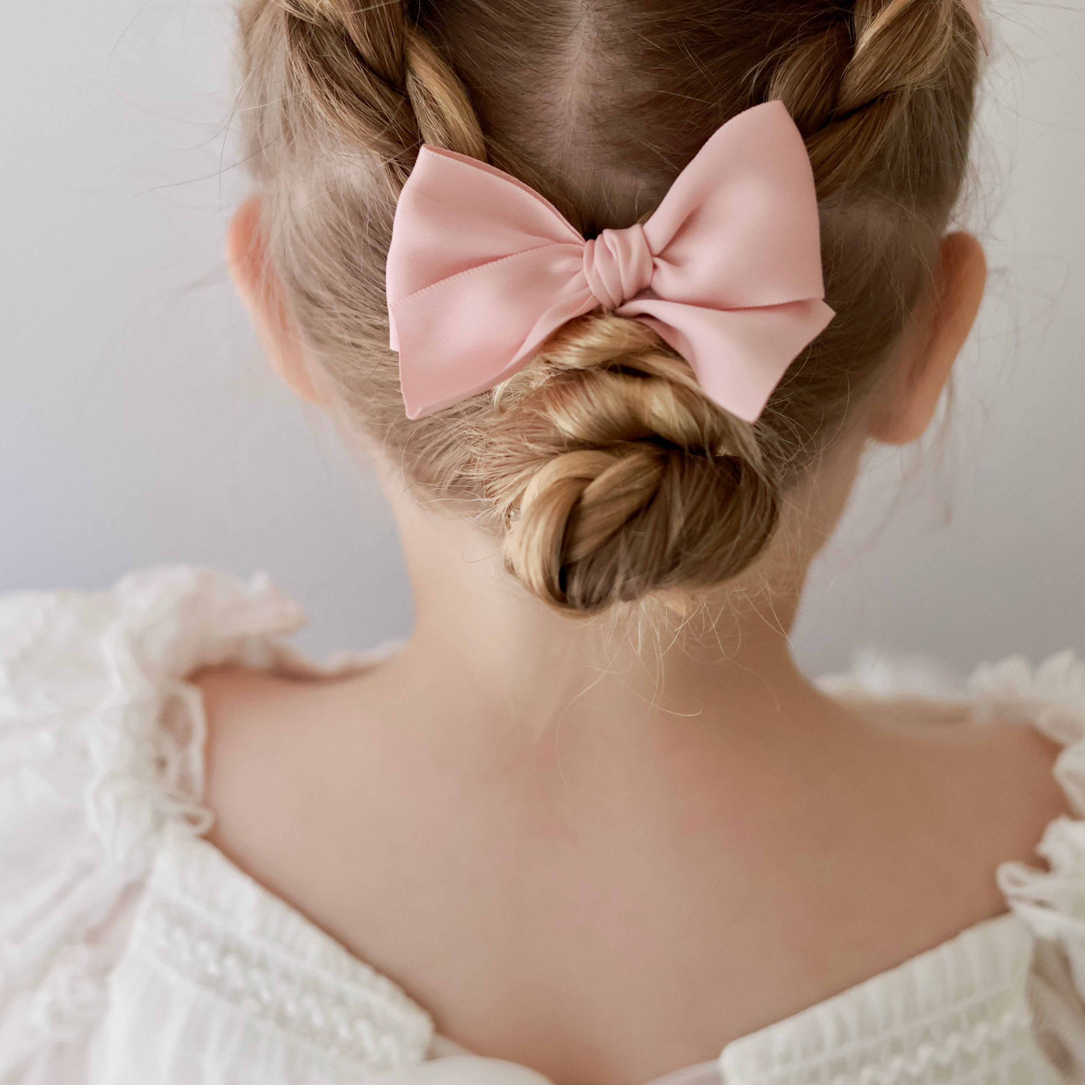 Satin Bow | Pink Champagne