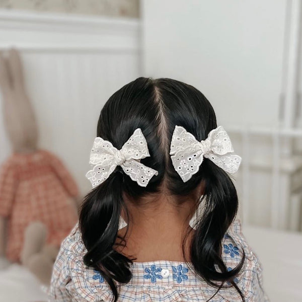 Lace Pigtail Set // Lily Eyelet