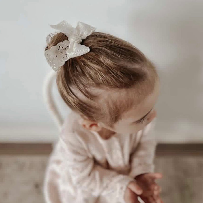 Midi Lace Bow // Lily Eyelet