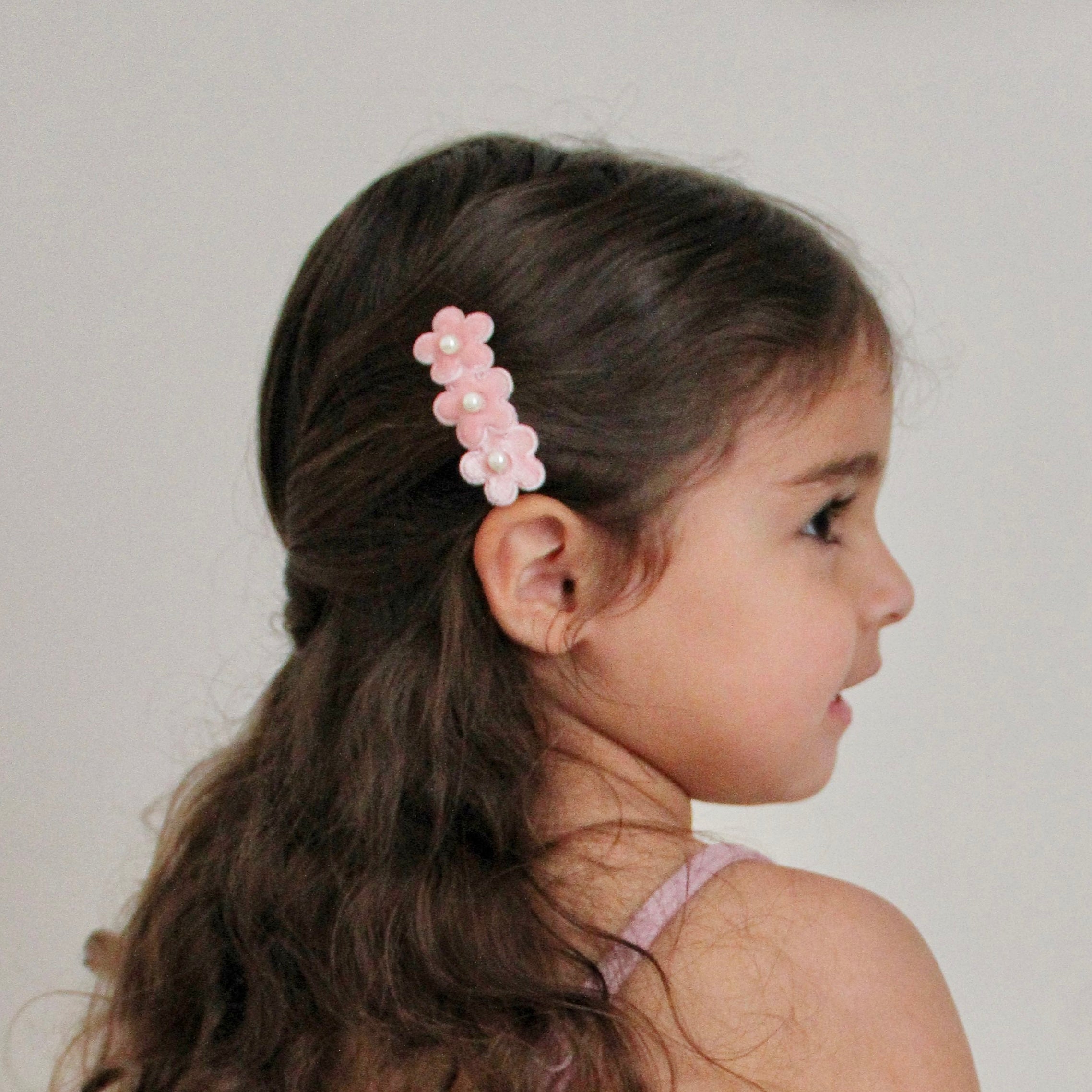 Clip | Pink Velvet Daisy