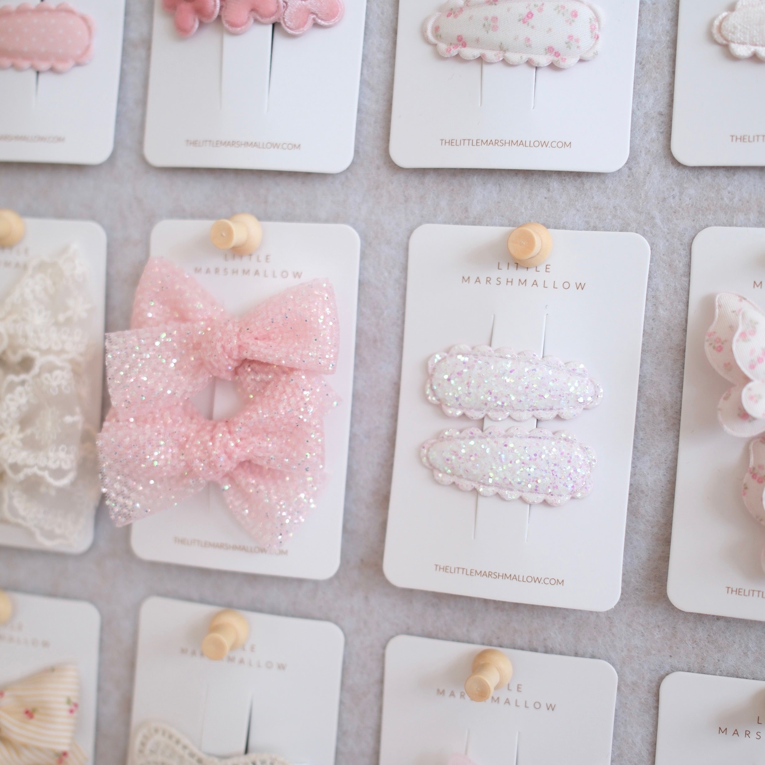 Dainty Snap Clips | Opal Glitter