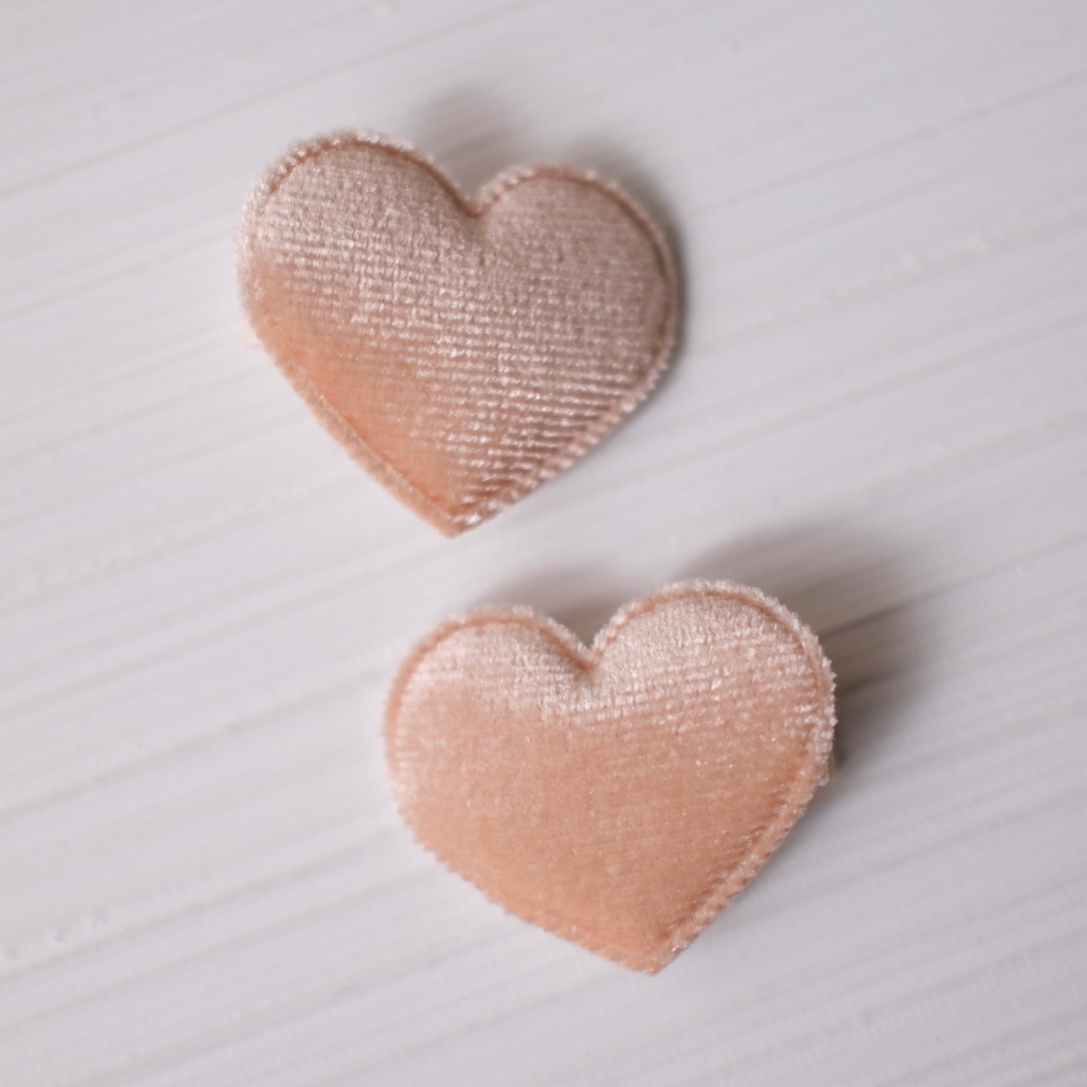 Heart Clips | Velvet Latte