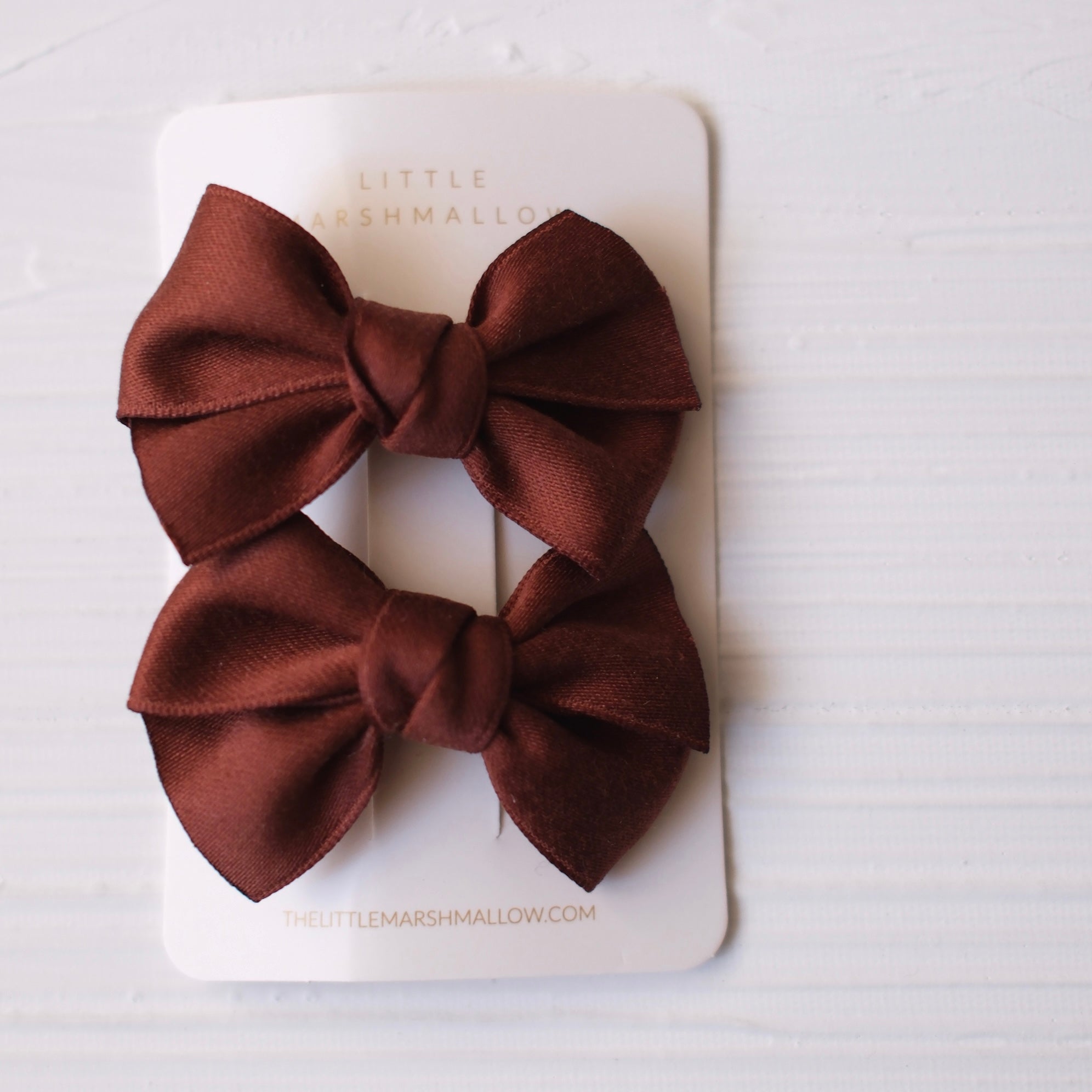 Ribbon Pigtail Set | Espresso