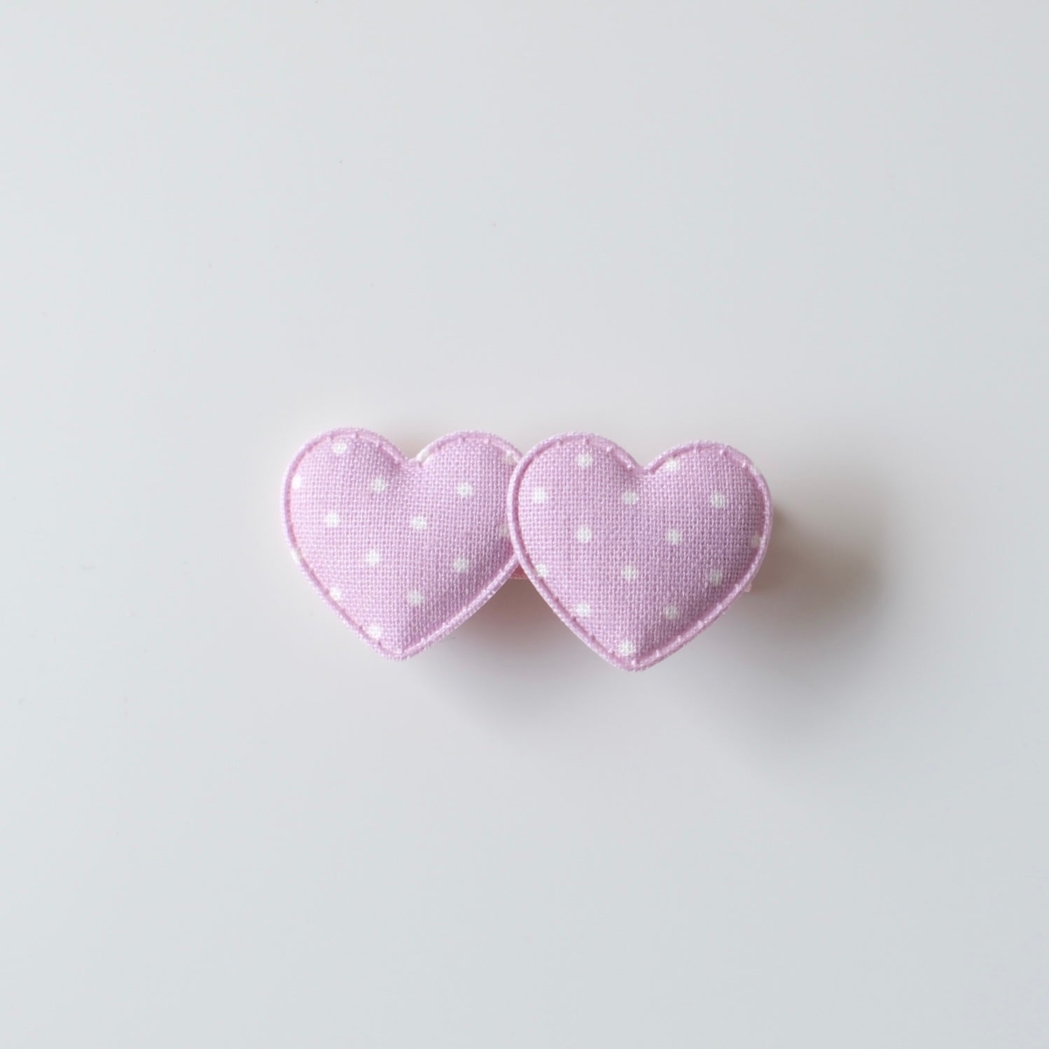 Heart Clip | Dusty Purple Dots