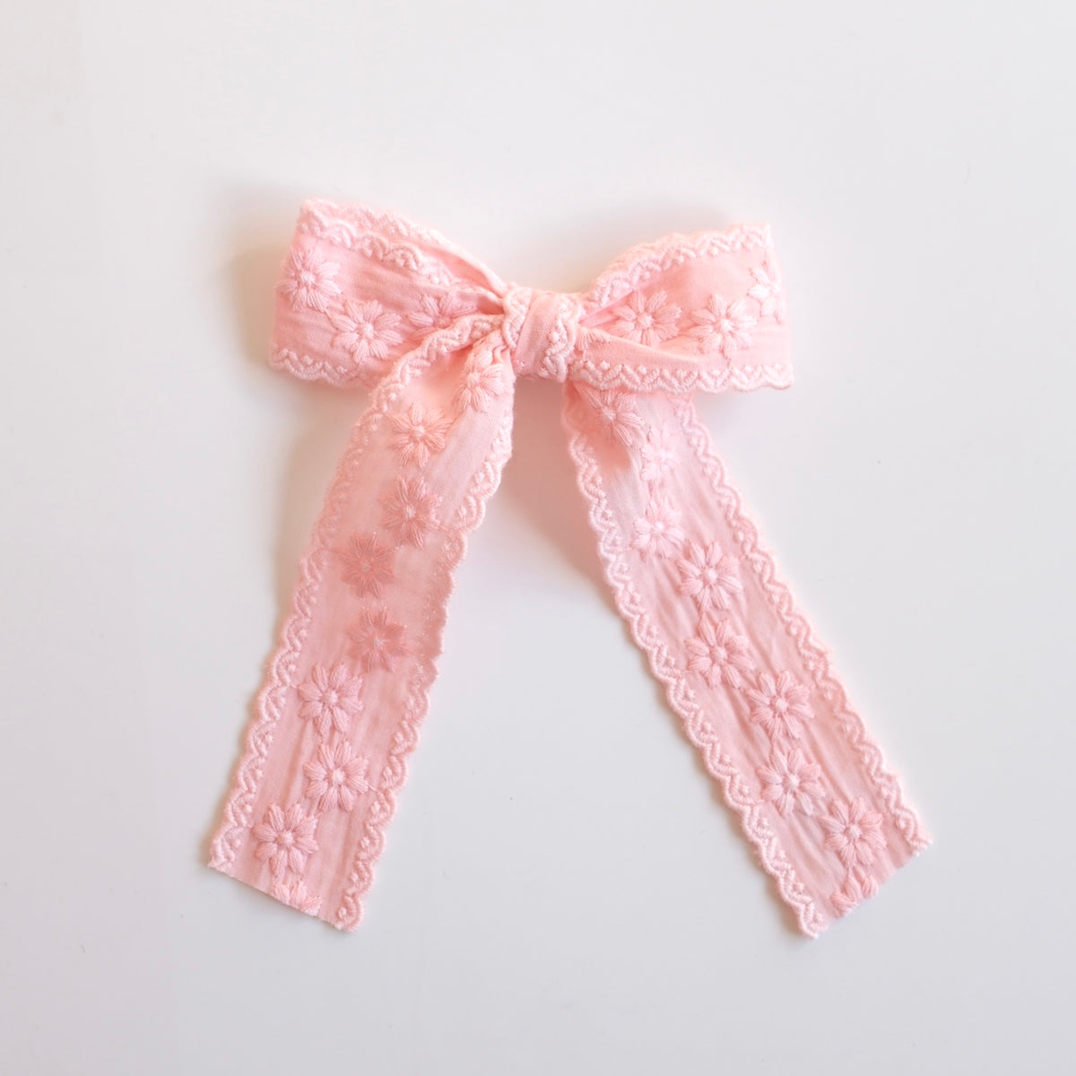 Longtail Bow | Dusty Rose Lace