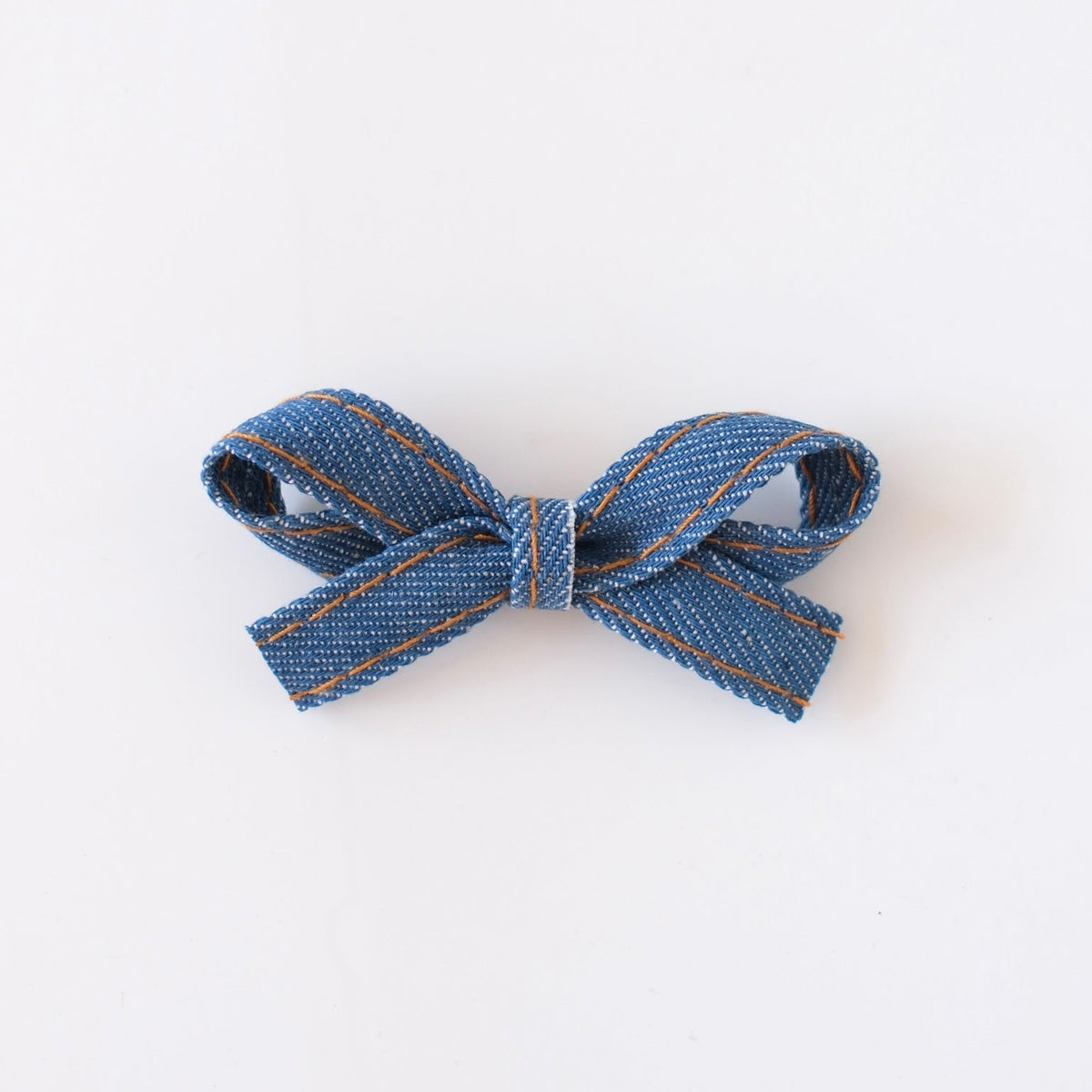 Ribbonette Bow | Vintage Denim