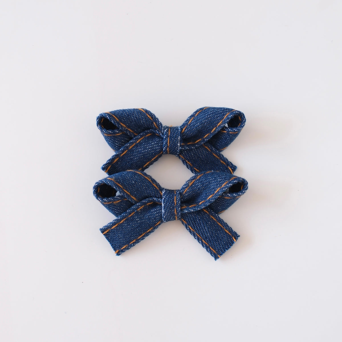 Ribbonette Pigtail Set | Indigo Denim
