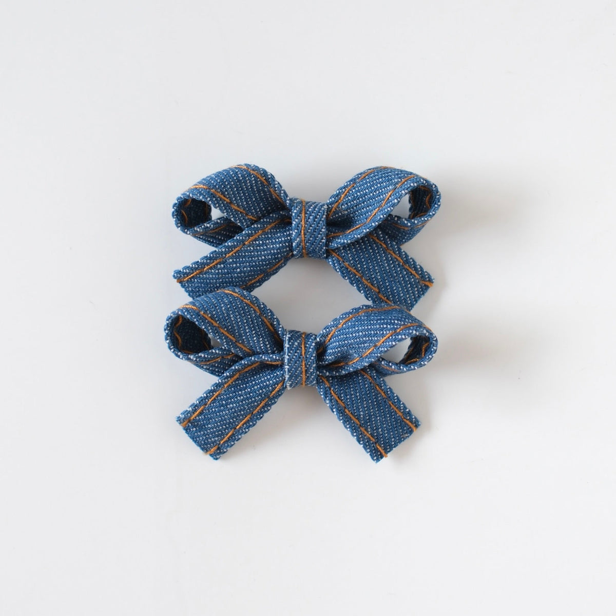 Ribbonette Pigtail Set | Vintage Denim
