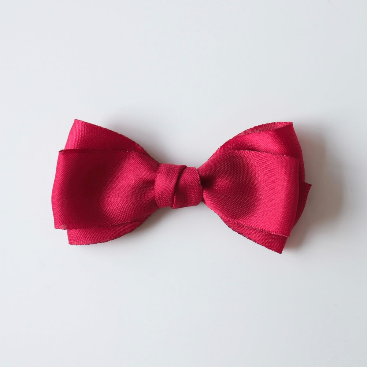 Satin Bow | Holly Berry Red