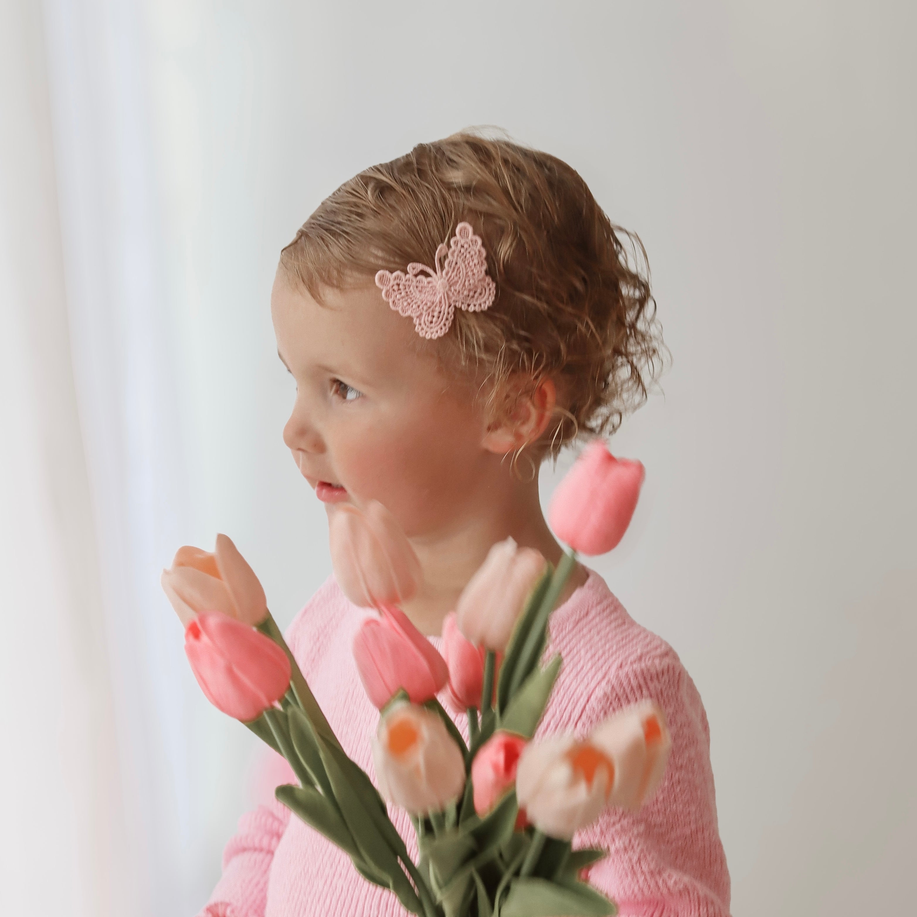 Petite Butterfly Clip | Rose