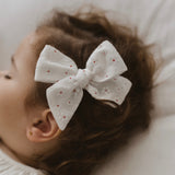 Large Pinwheel Bow // Winter Hibiscus