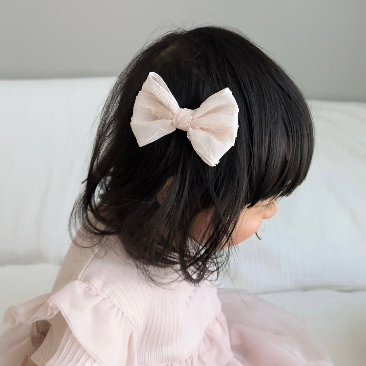 Big Petal Bow | Soft Peachrose