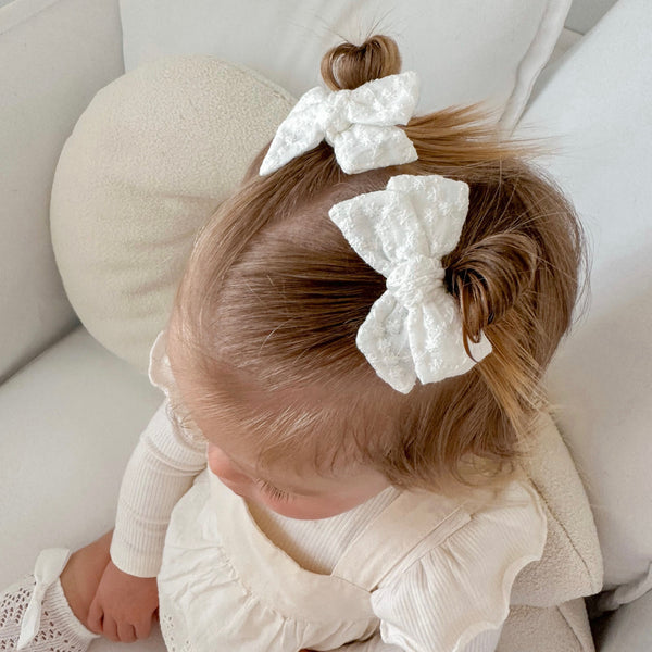 Pinwheel Pigtail Set // Whispering Petals