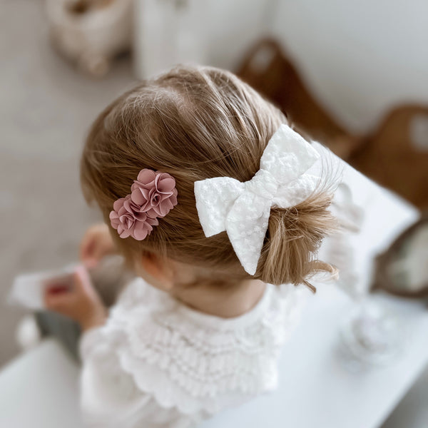 Clip // Flora - Rose Satin