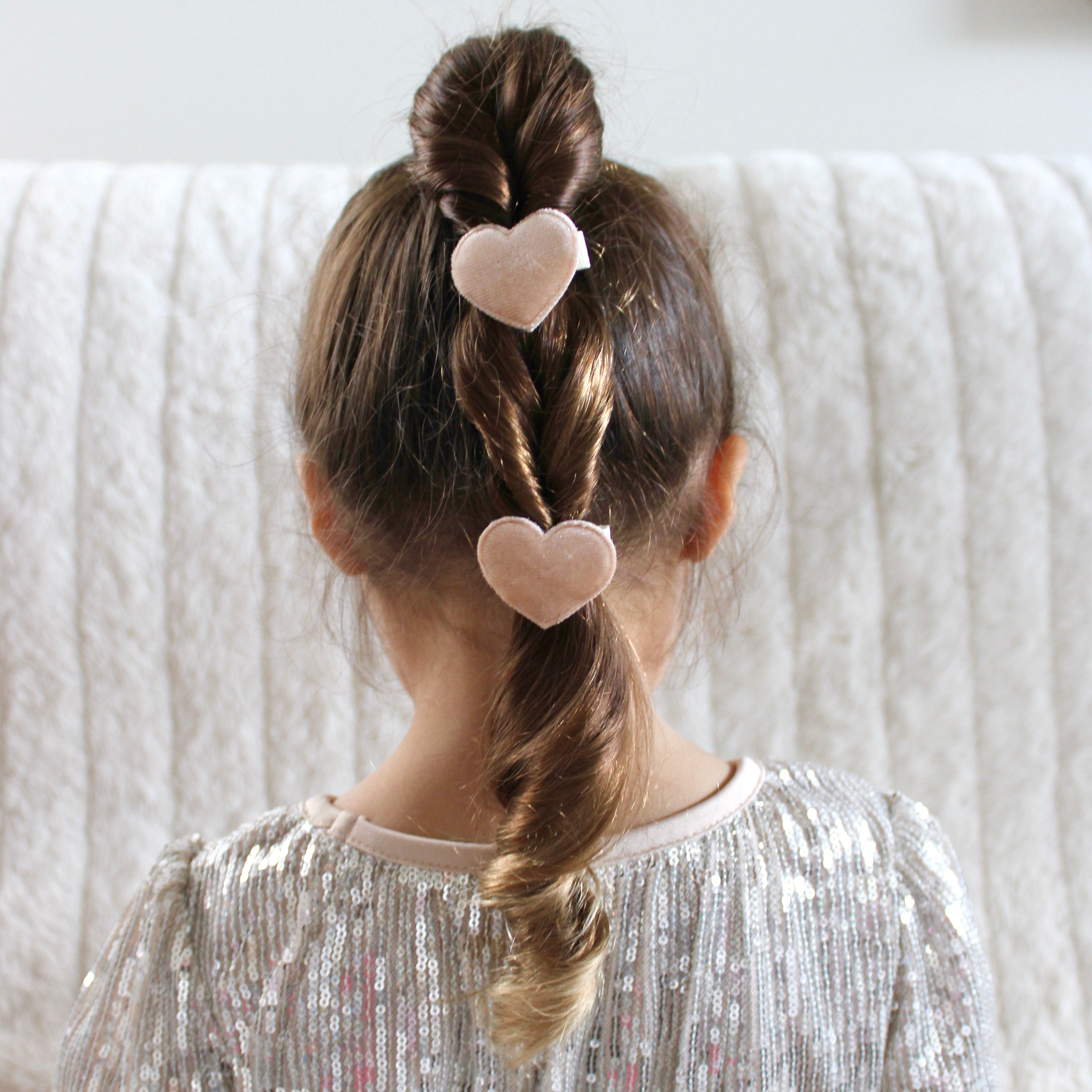 Heart Clips | Velvet Latte